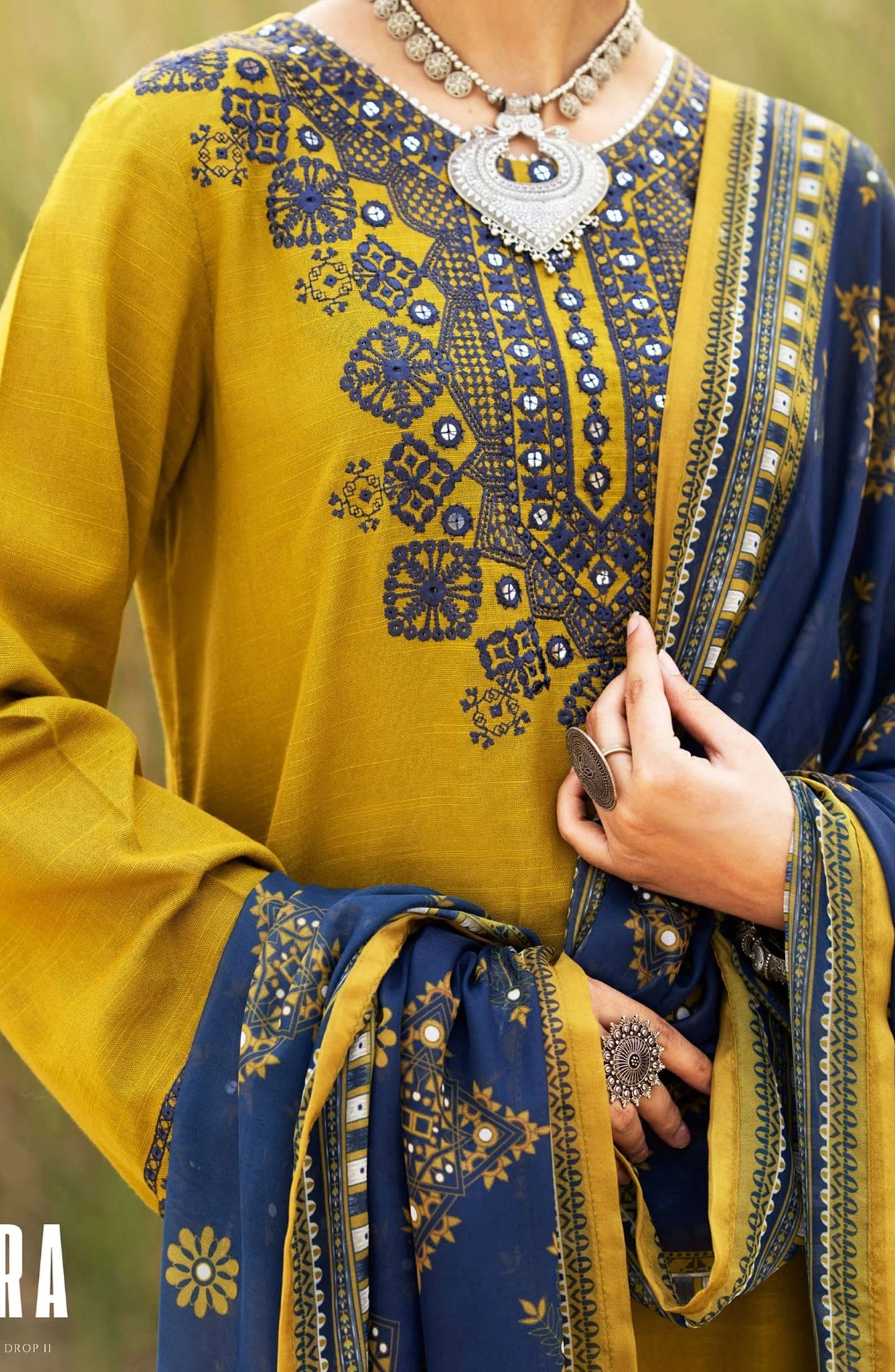 Hot Seller Rahgeer Cotton Mustard