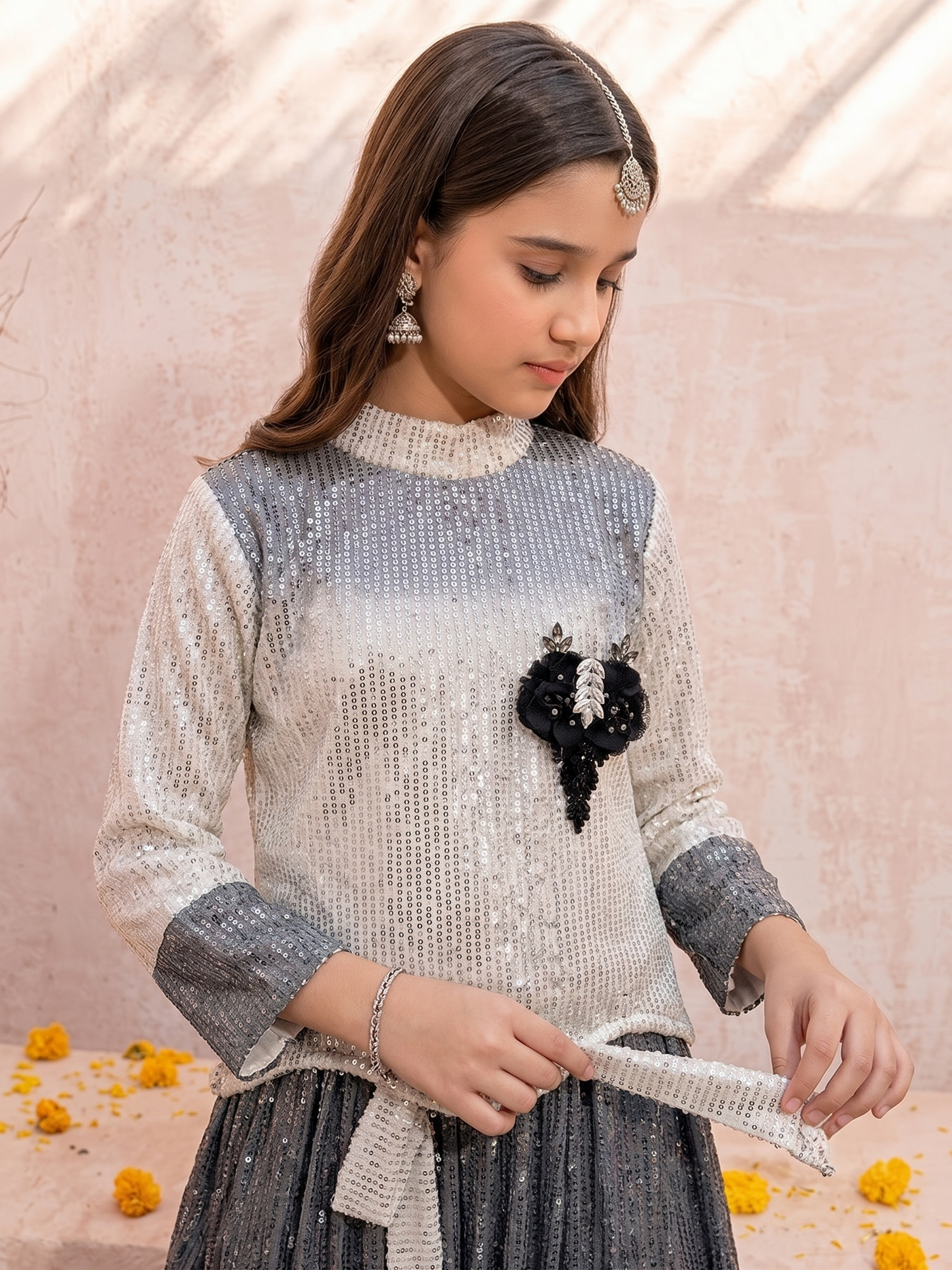 Little Princess 204 White Grey