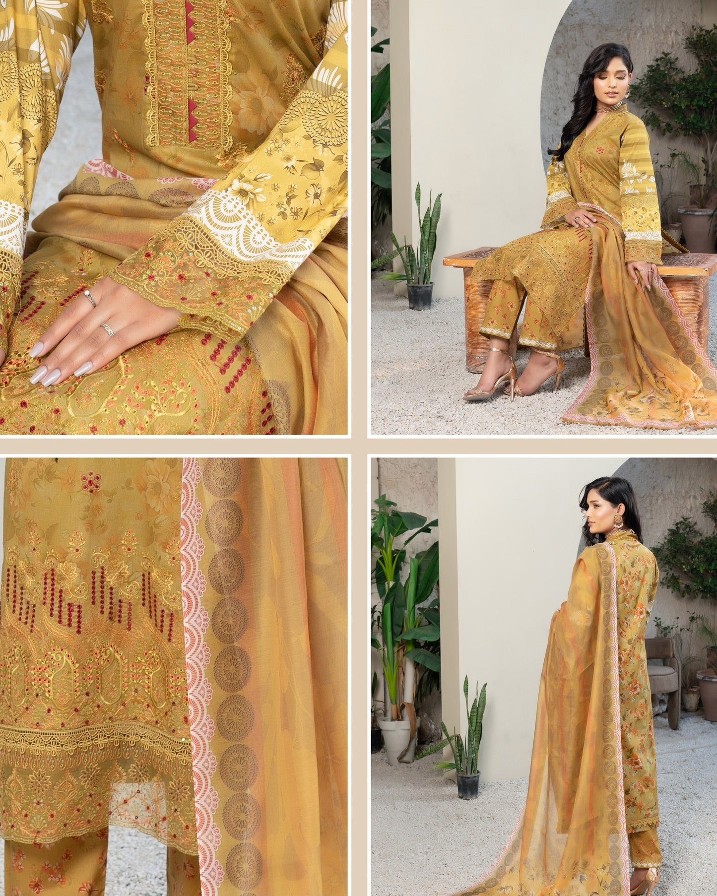 Munira Hayat Lawn MSL 05 Mustard