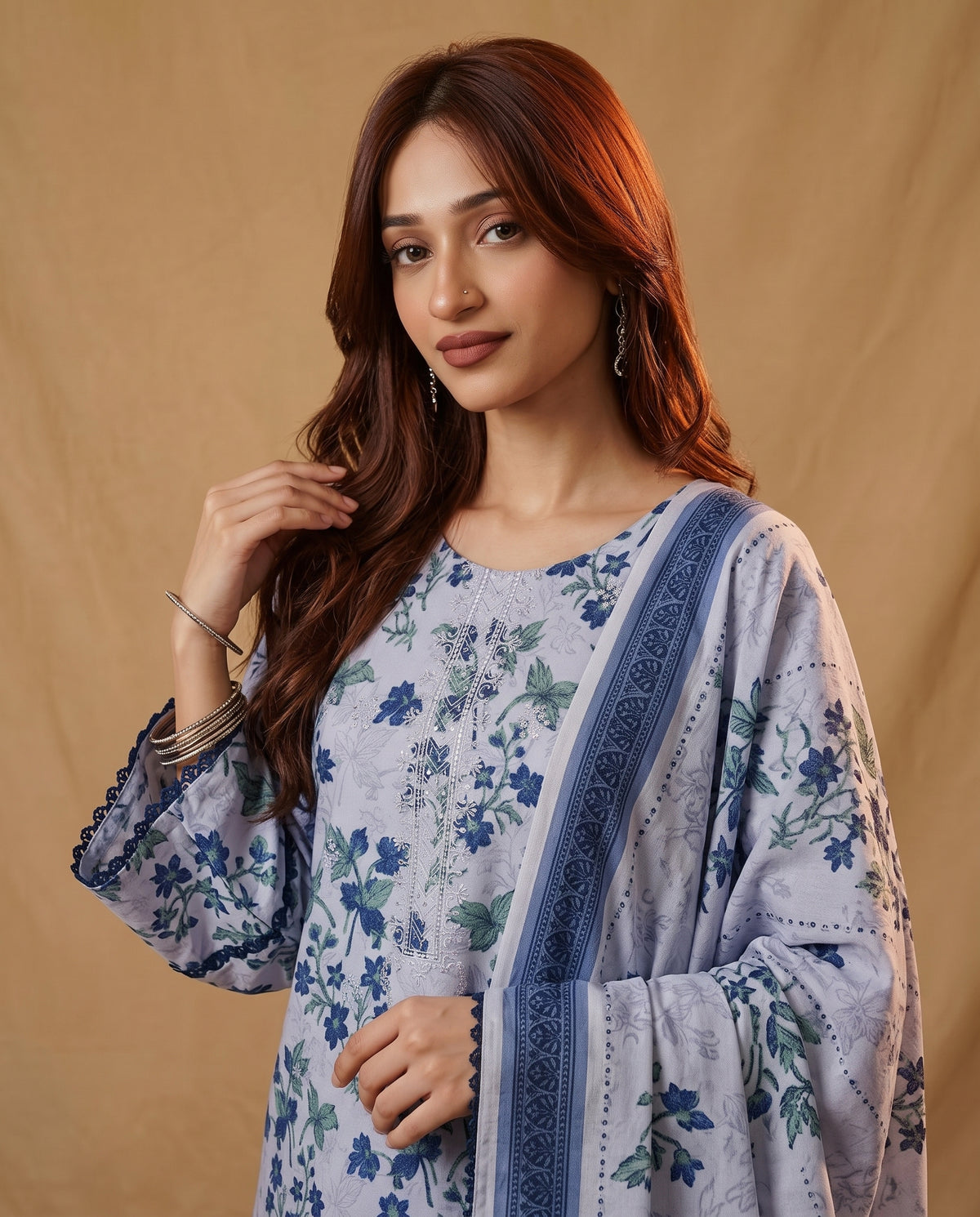 K&R Dhanak - Dhanak Dupatta 661 Lilly