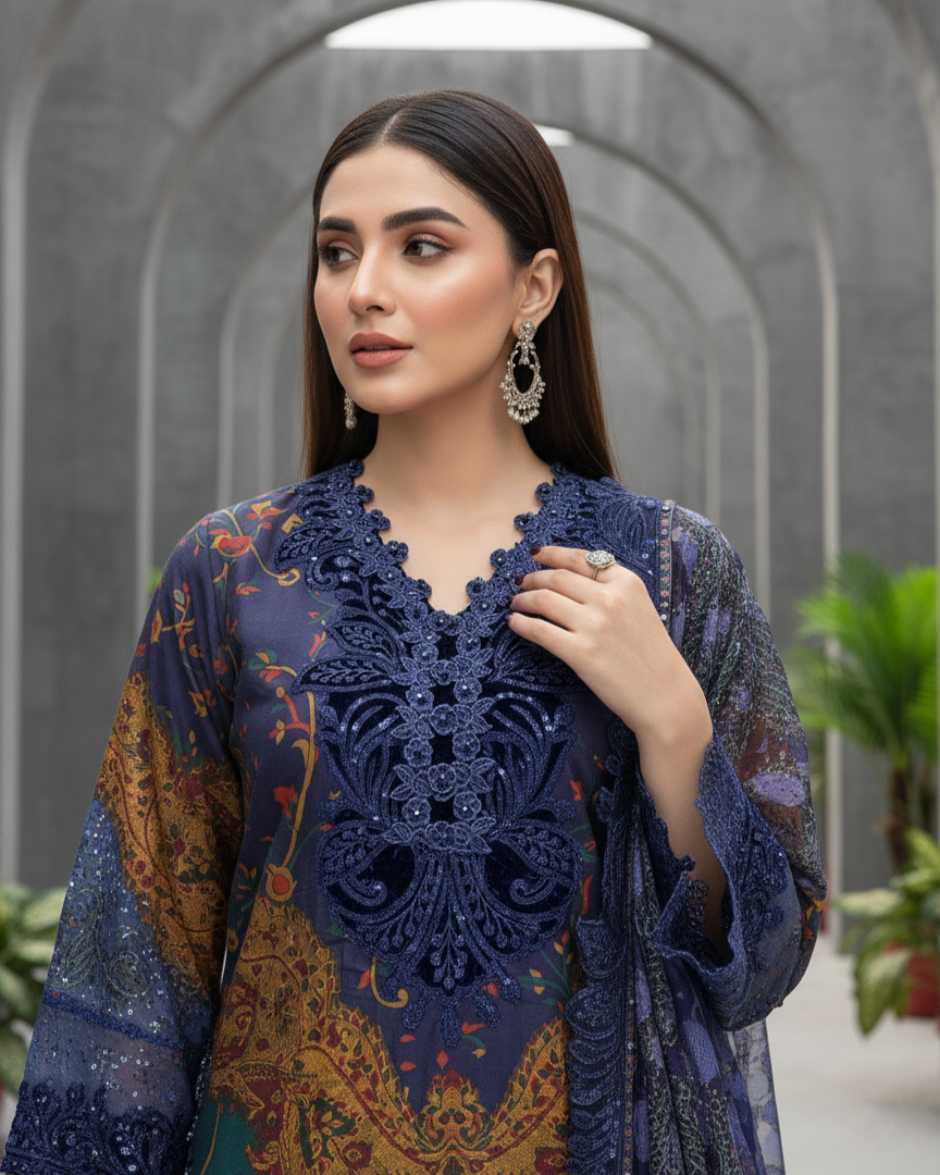 Sapphire Tapestry Blue