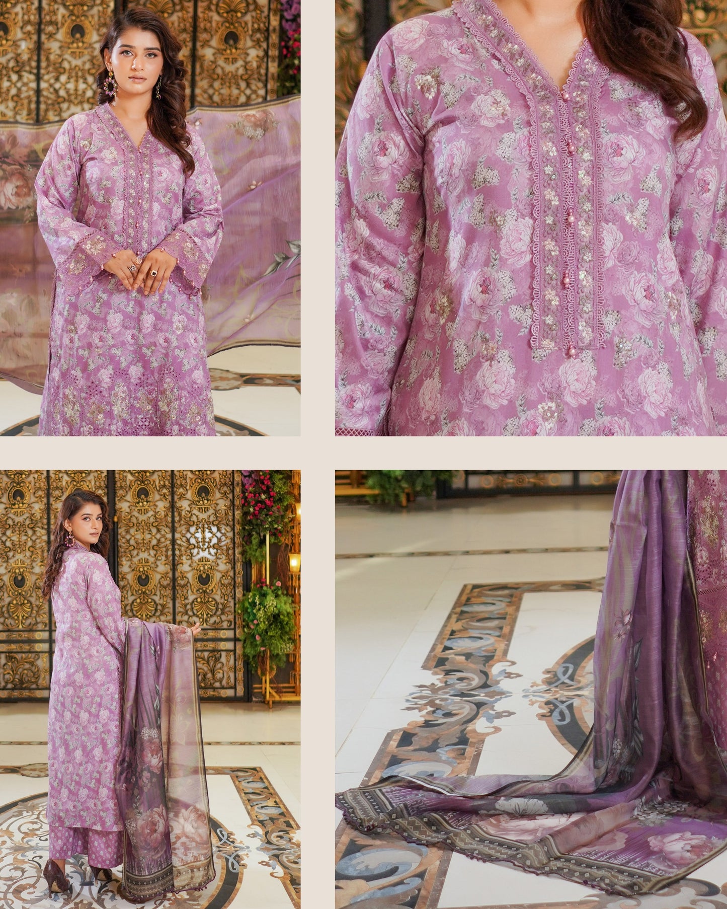 Munira Dilkash Lawn 04 Rose