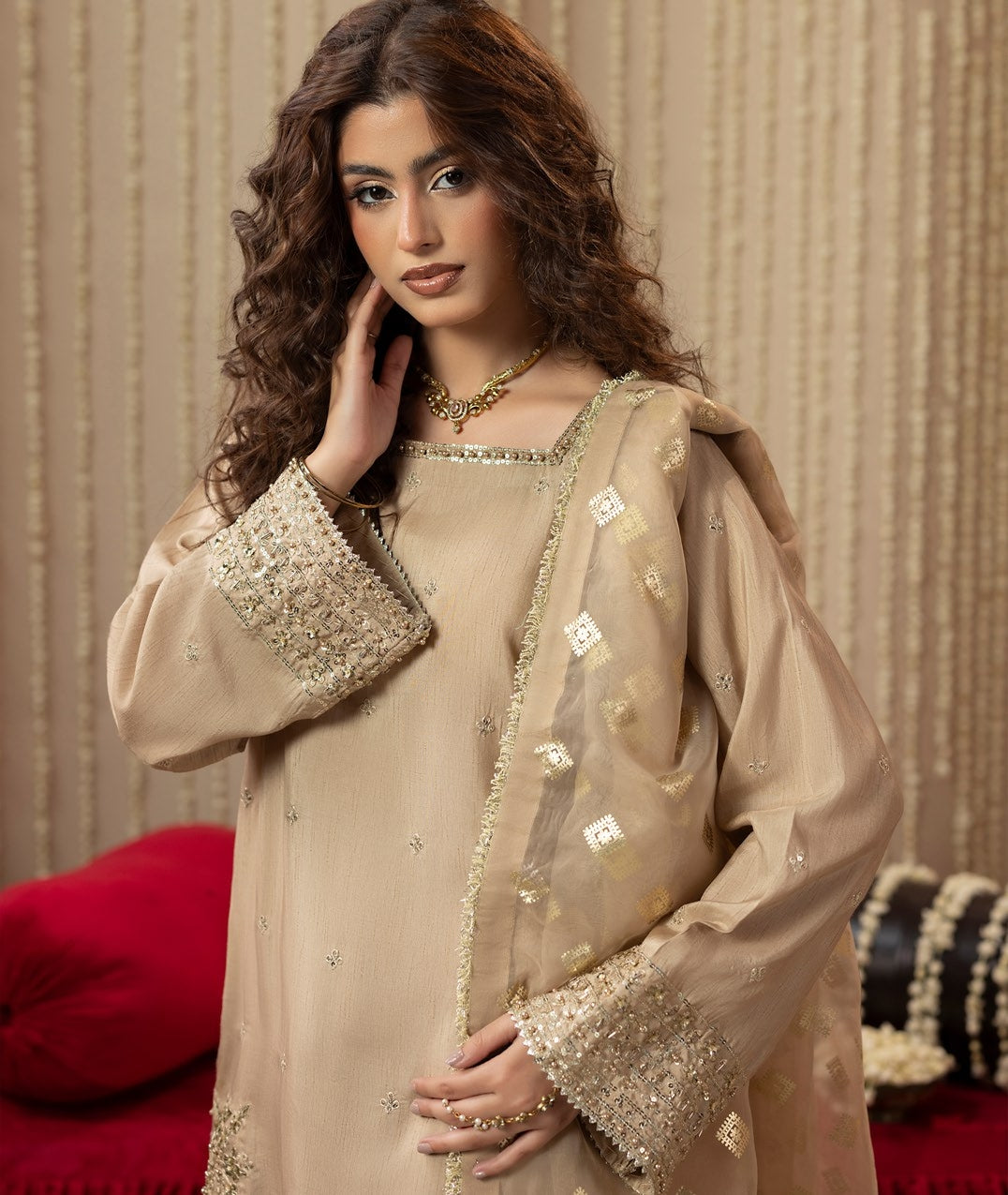 Chamkeli ZQ 2646 Beige Pink