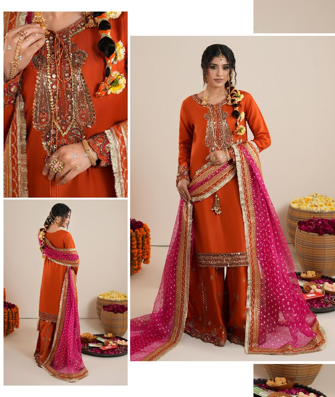 Chand Raat Edit 2 ZQ 2608 Rust Gold