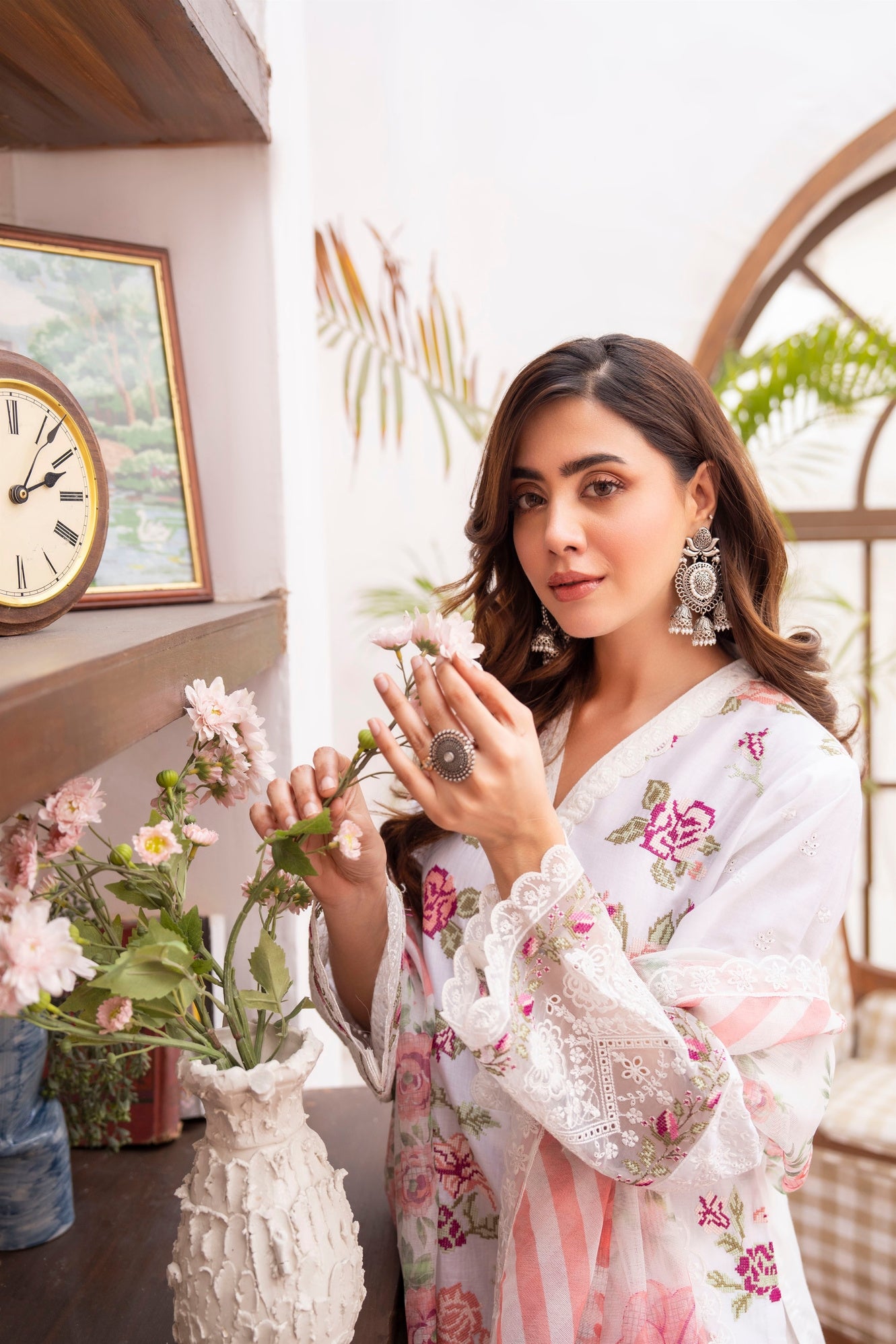 Karma Cross Stitch 1474 White Red