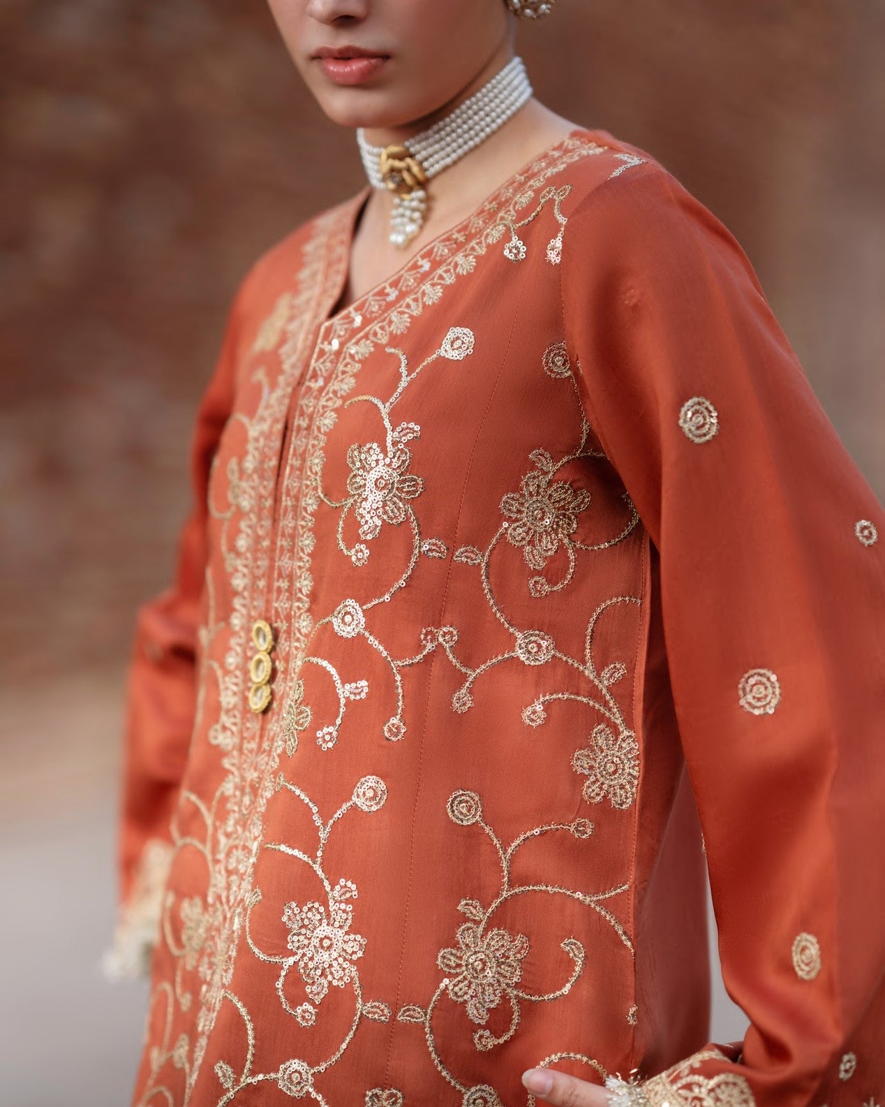 Darbar Mehrunisa Rust