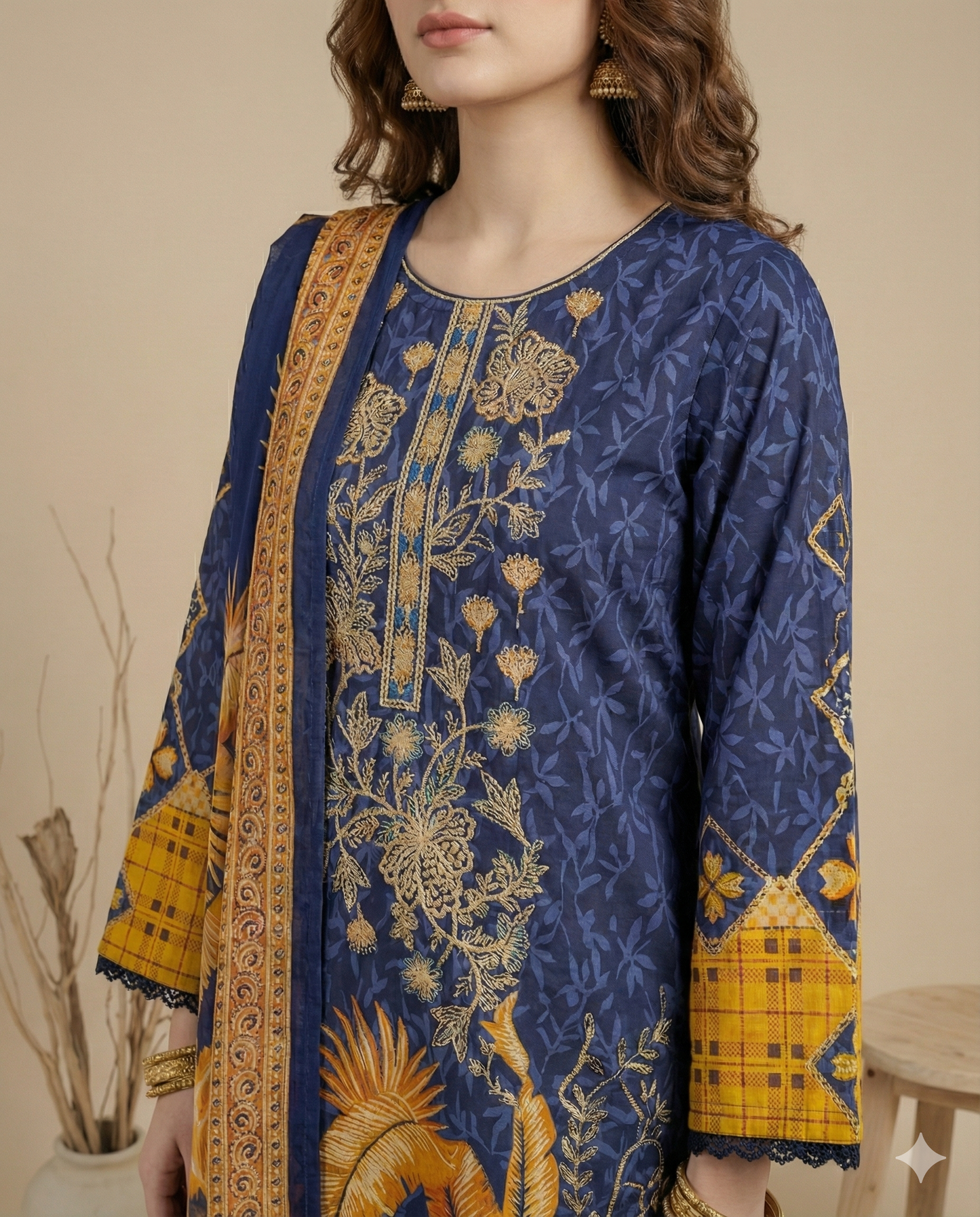 HM Lawn - Chiffon Dupatta 220