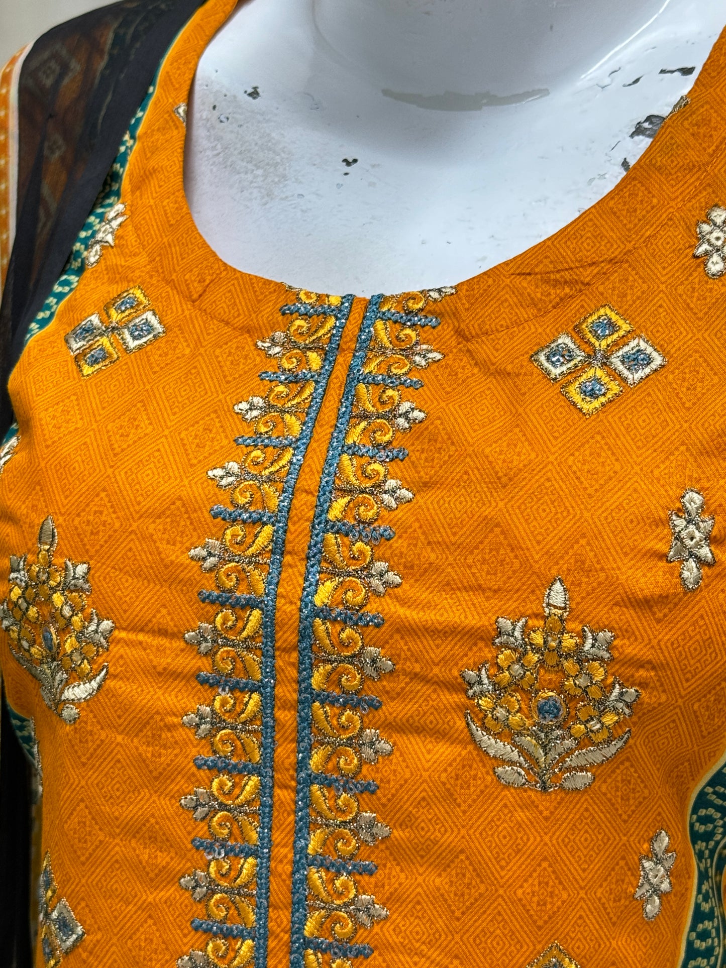 K&R Lawn - Chiffon Dupatta 283 Mustard