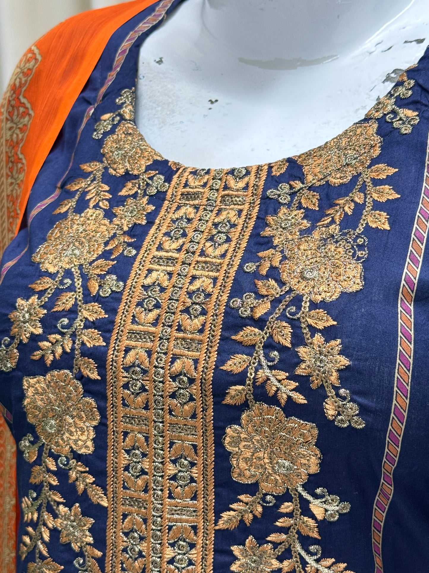 HM Lawn - Chiffon Dupatta 273 Blue