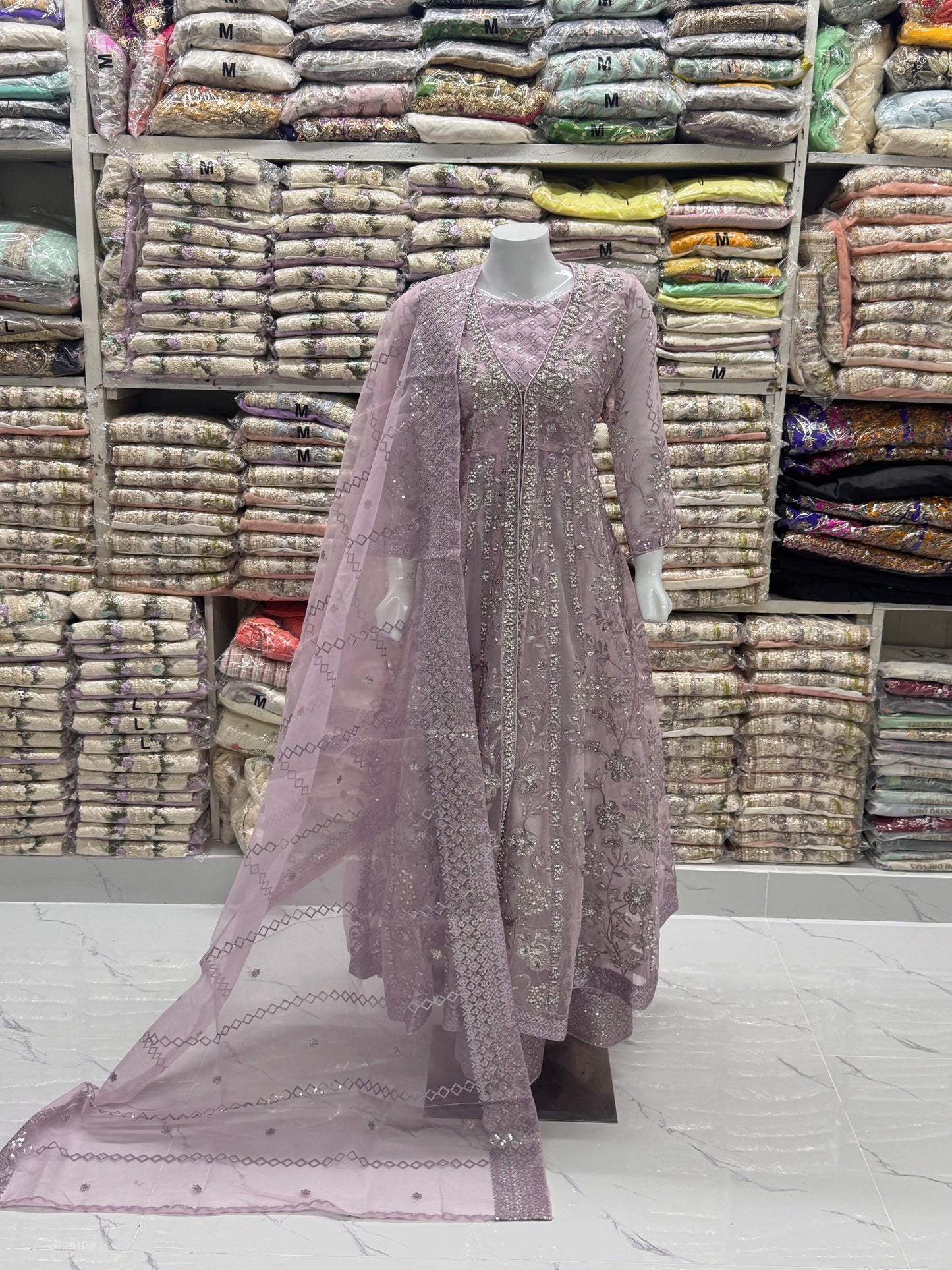 Chandni Mehfil FG 126 Lilac