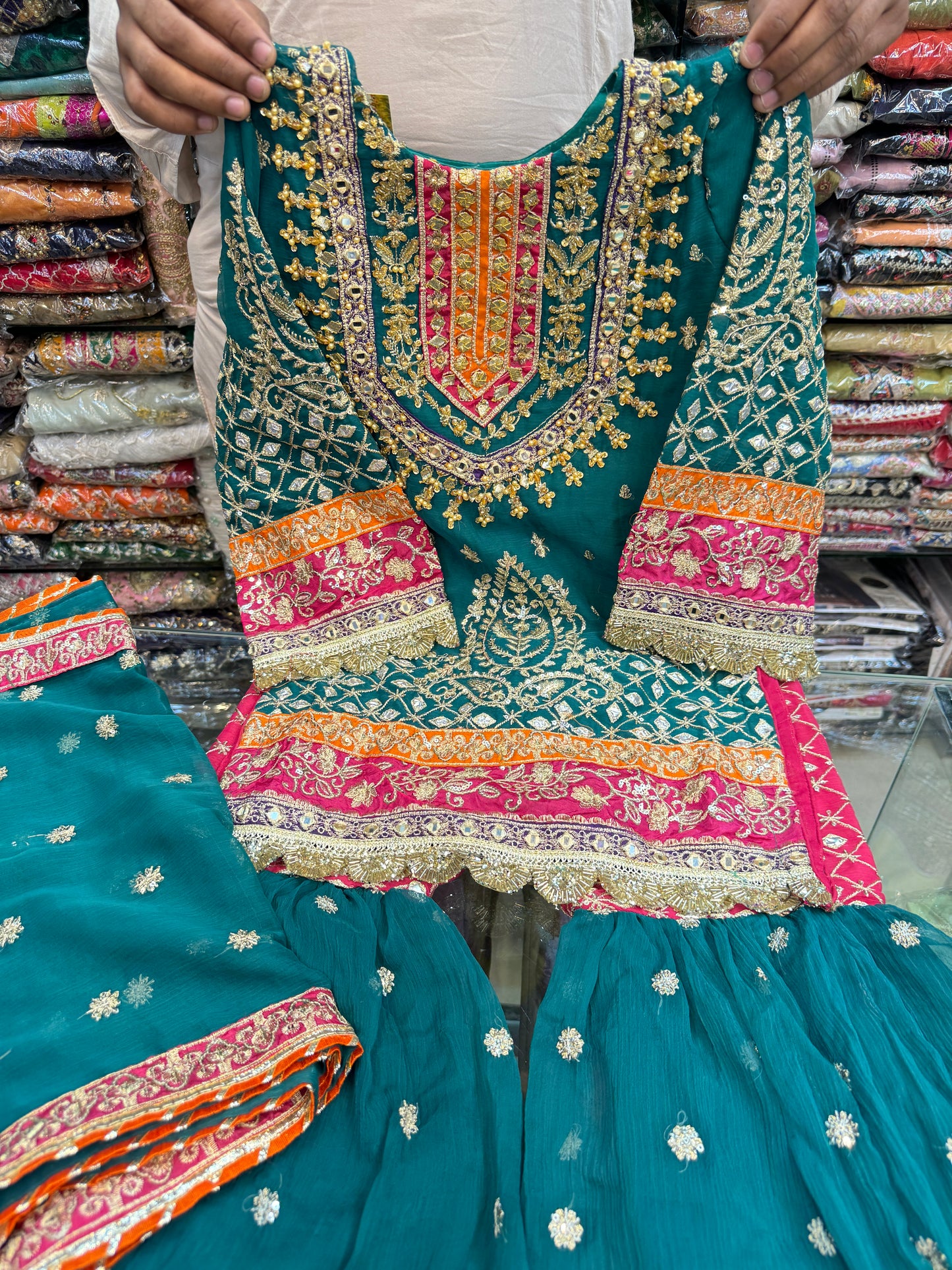 425 By Mohsin Girl Green