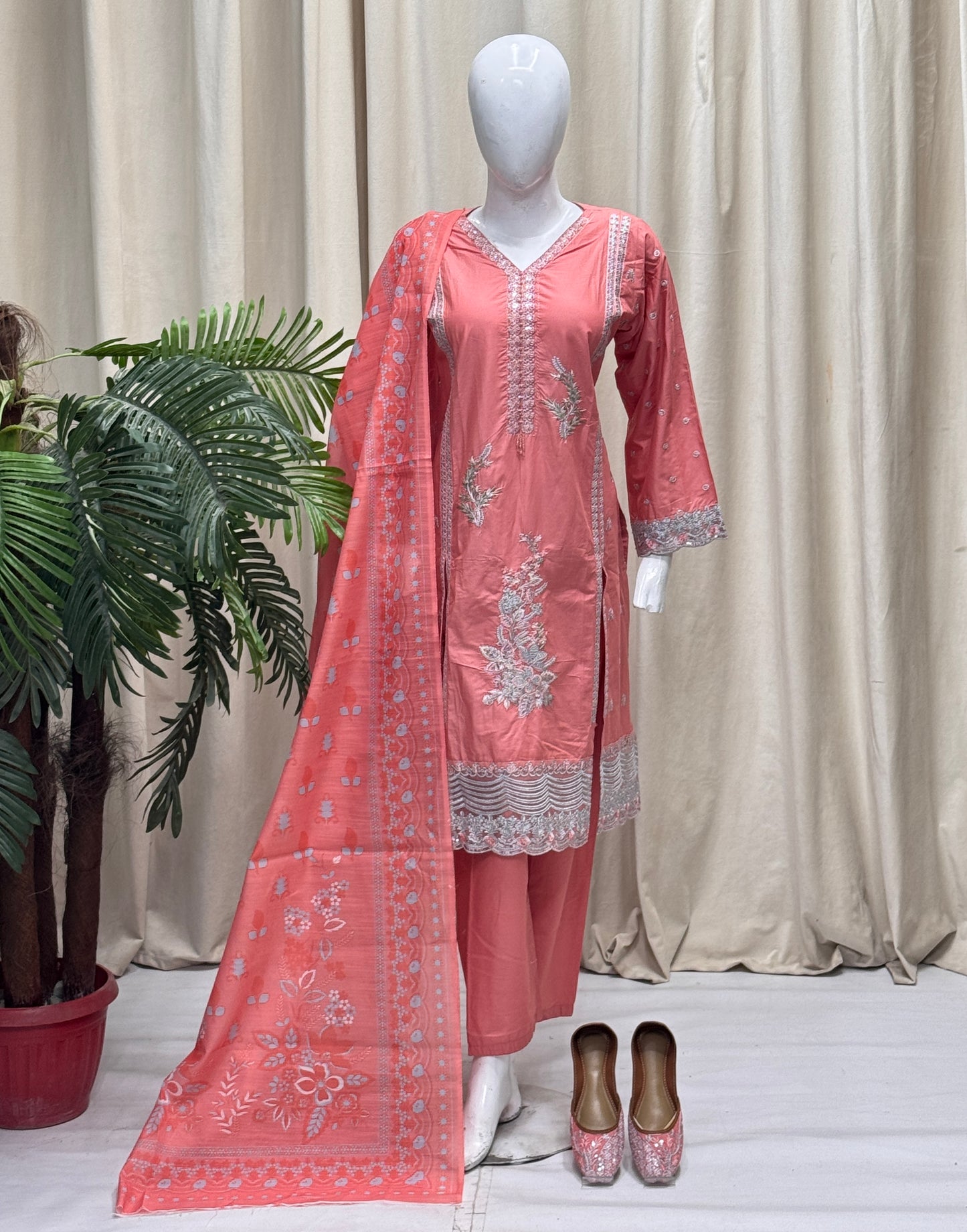 3PC 537 Peach & Khusa