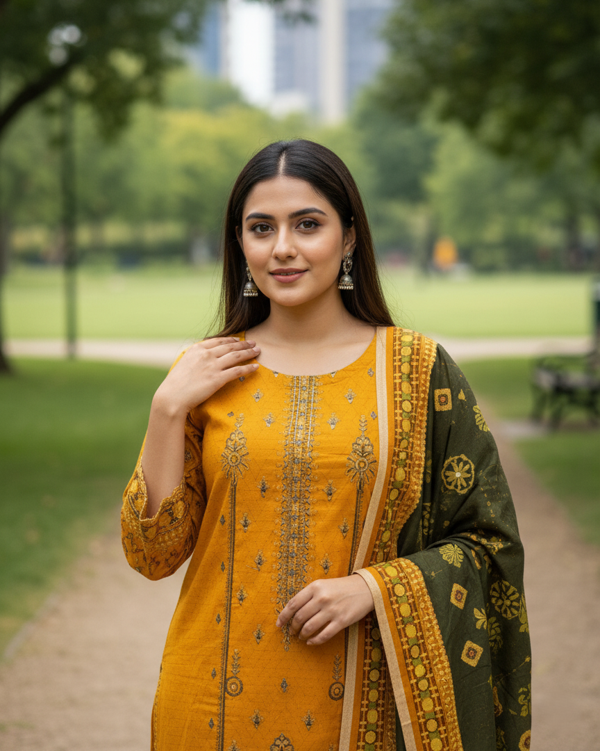 K&R Dhanak - Dhanak Dupatta 468 Orange
