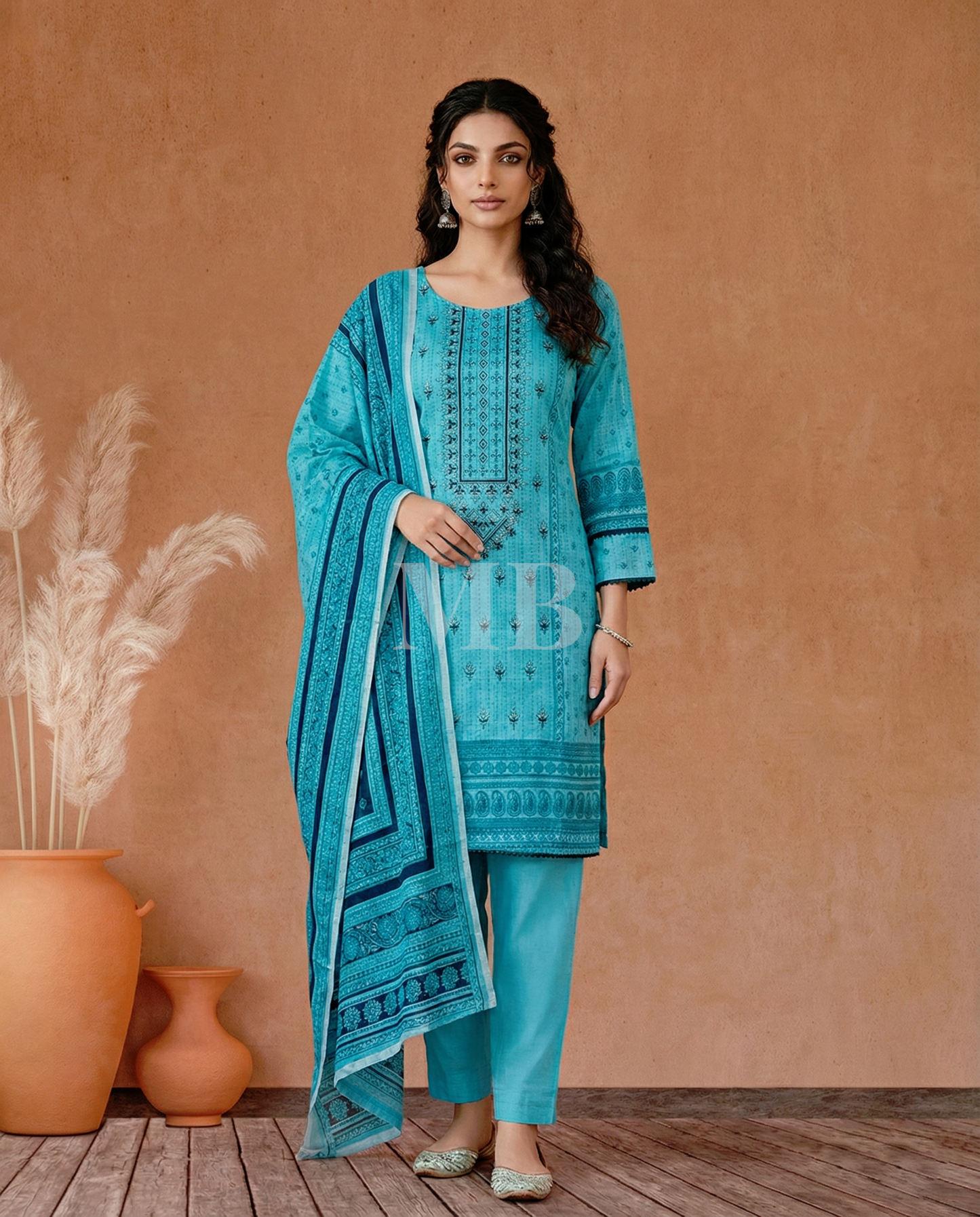 K&R Khaddar - Khaddar Dupatta 464 Frozi