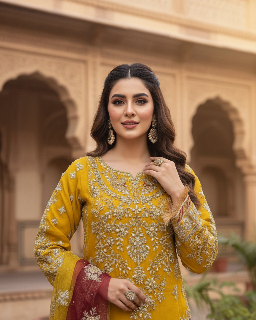 SJ3156 by Plazo Mohsin Mustard