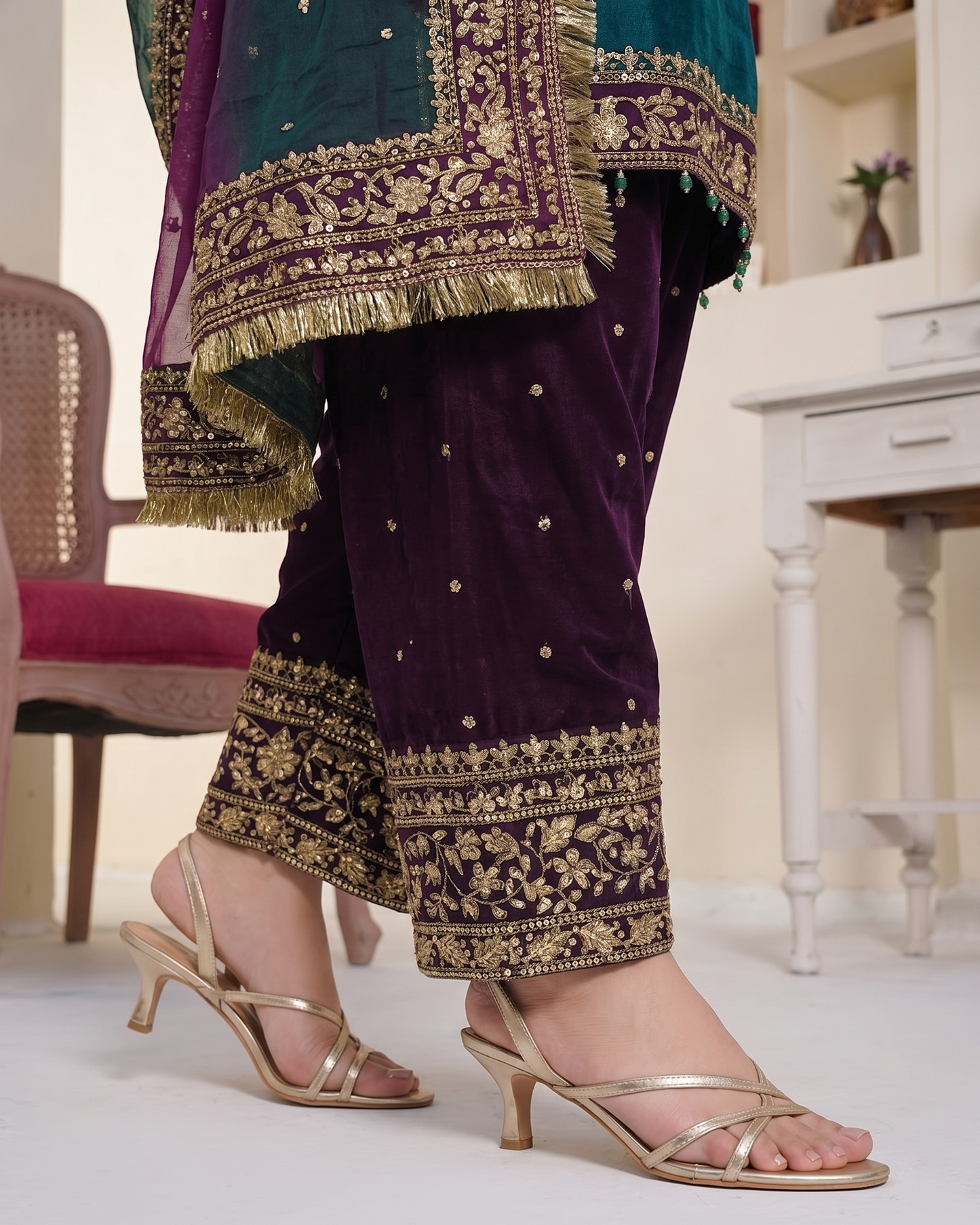 SJ3791 Green&Purple
