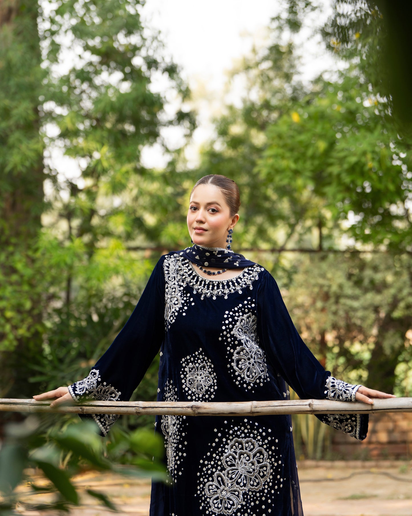 Karma Sehar Velvet 491 Deep Blue