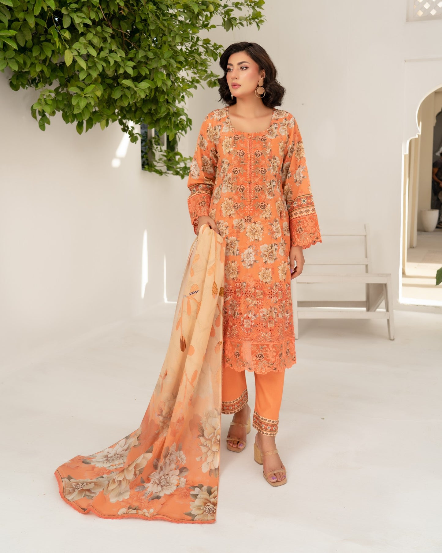 Munira Manzil Lawn 06 Peach