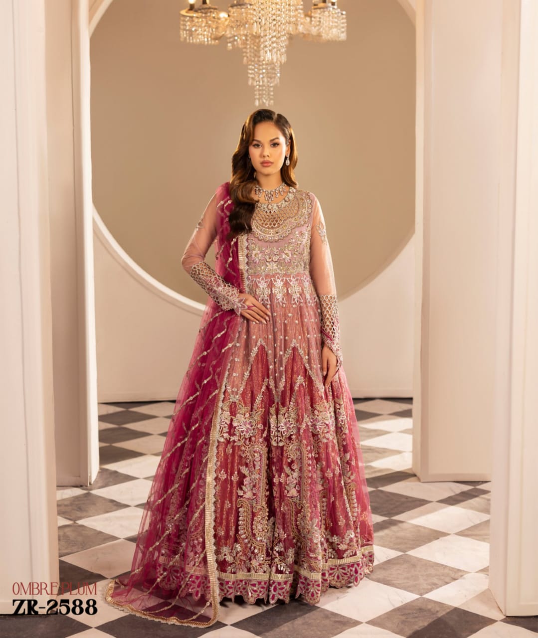 Zardozi Maxi ZR 2588 Ombre Plum