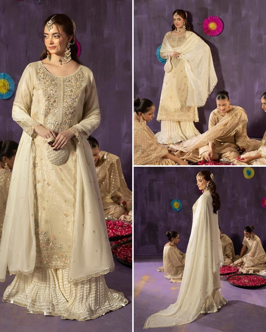 Zardozi Shadi Mubarak ZR 2660 Pearl
