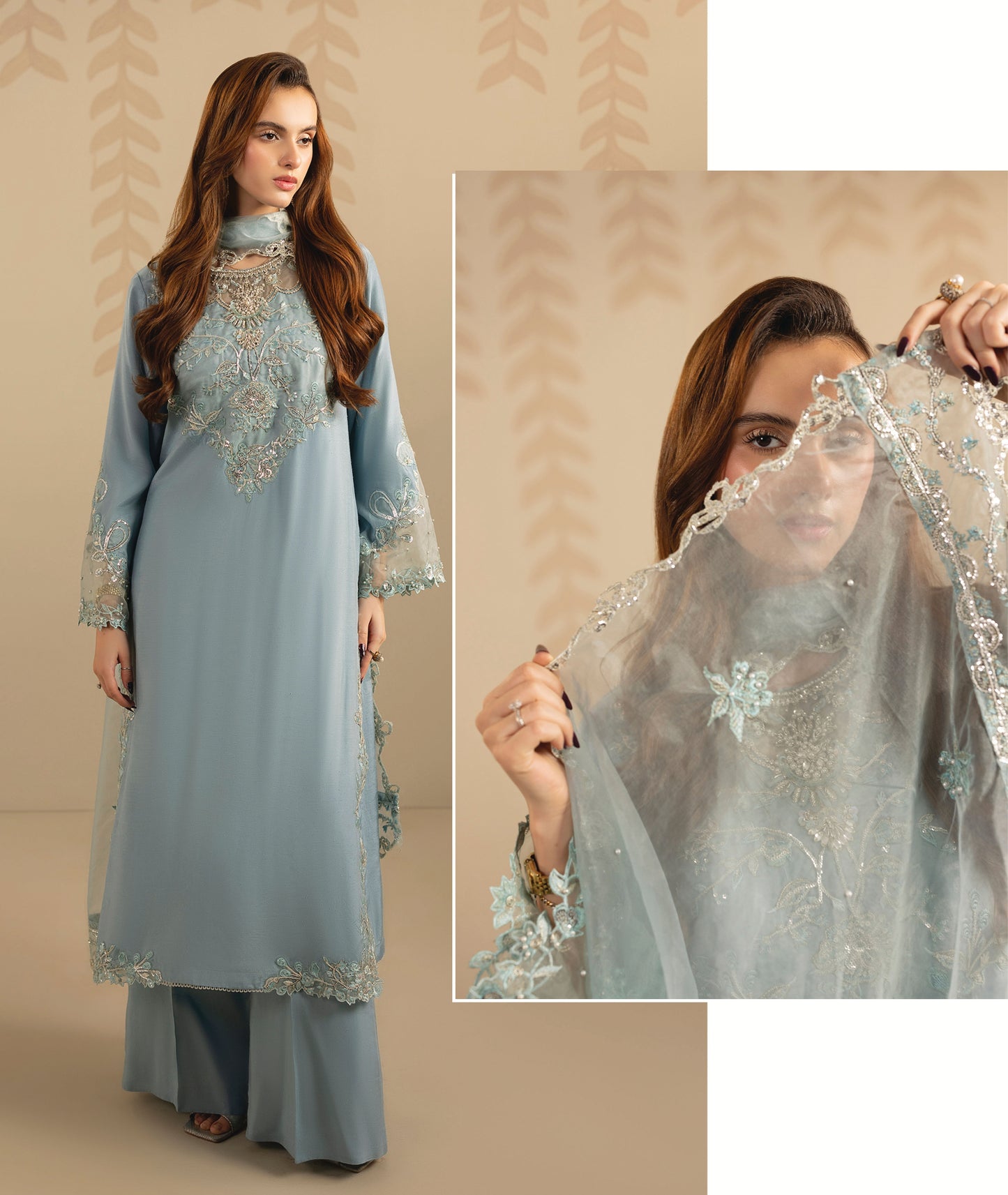 Zardozi ZR 2558 Ice Blue