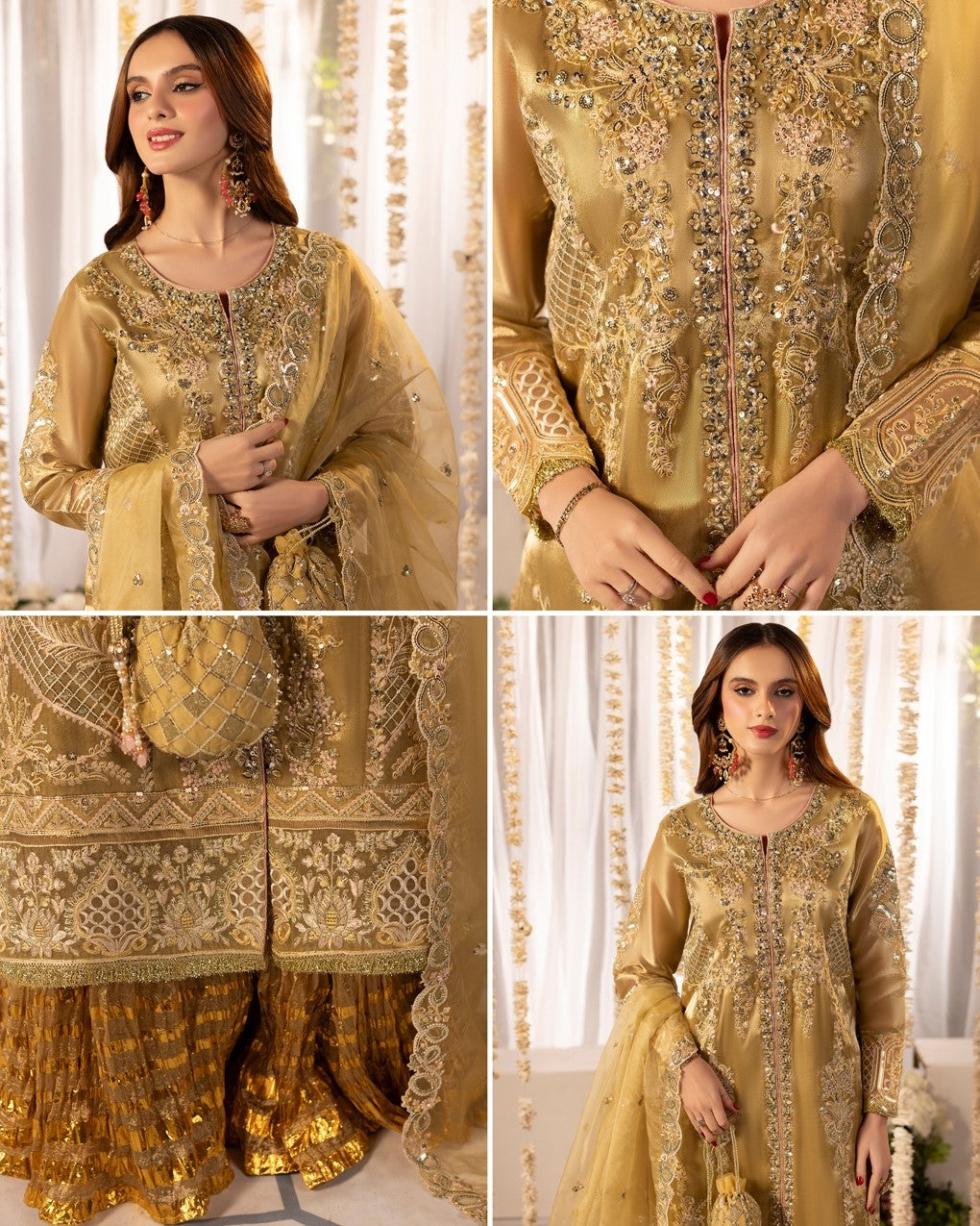 Zardozi Nikkah Edit 2573 Honey