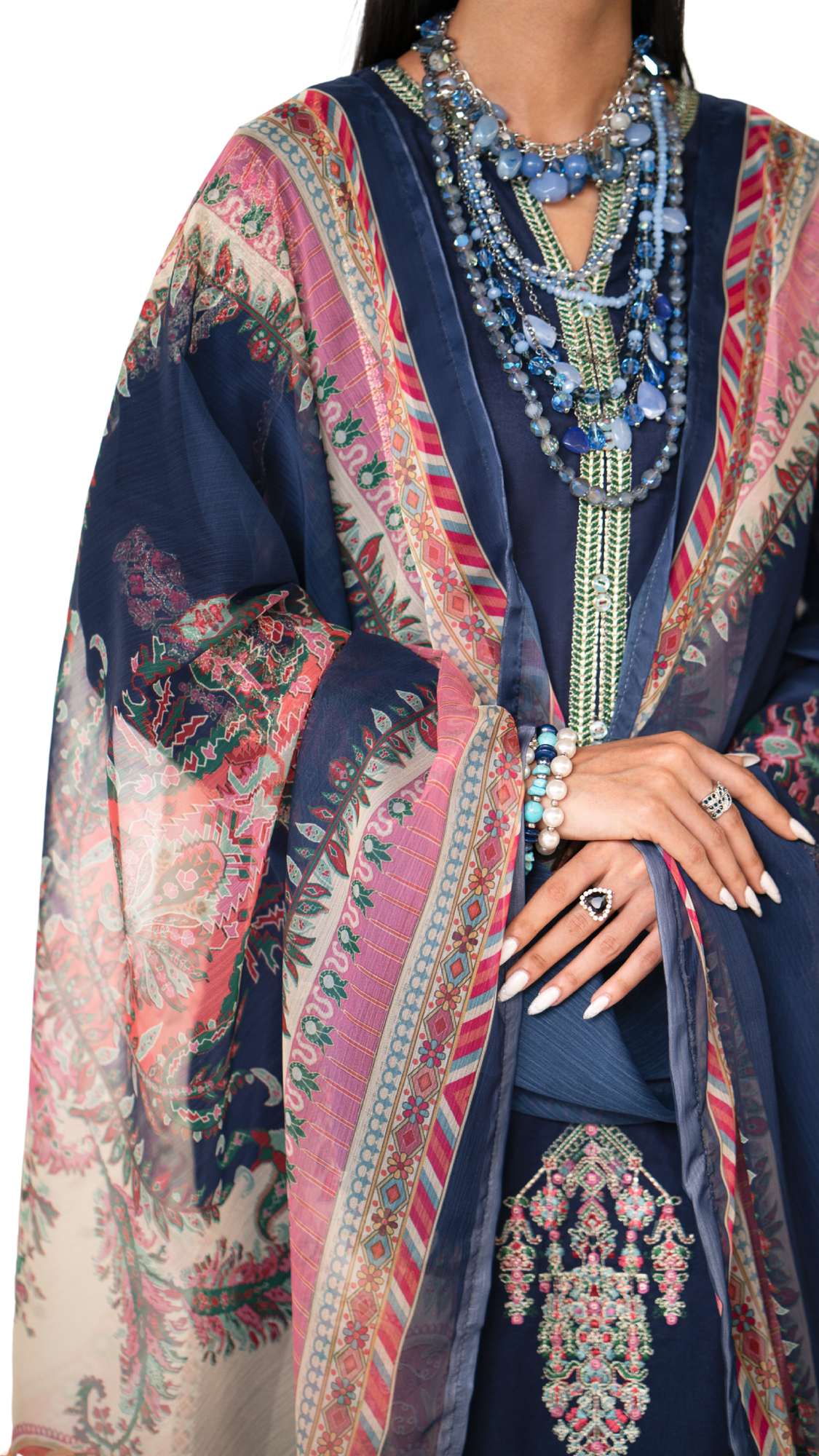 Pas-E-Parda Summer Vol-05 CSL-01 Navy Blue