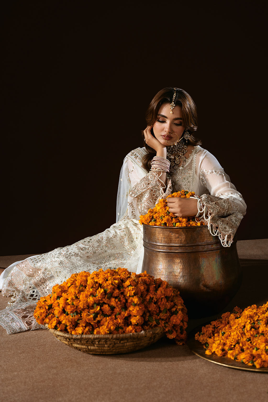 Dastak Luxury Chiffon Vol-02 Q-204 White