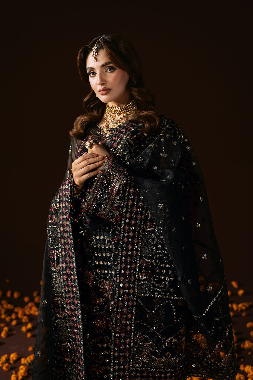Dastak Luxury Chiffon Vol-02 Q-205 Black