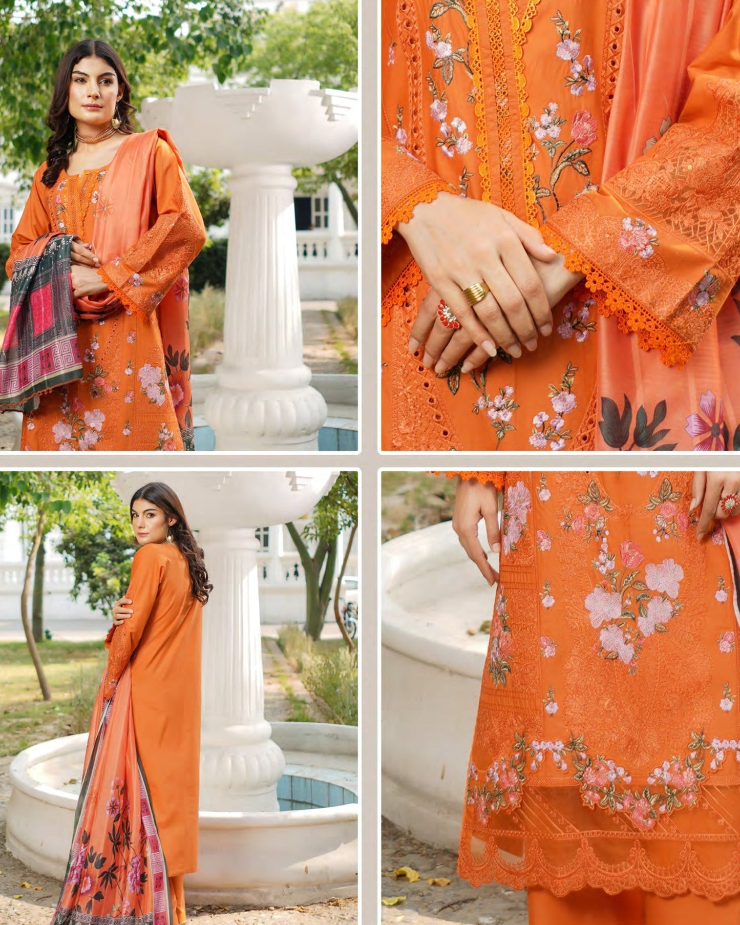 Munira Nazakat Cotton MSL 01 Rust