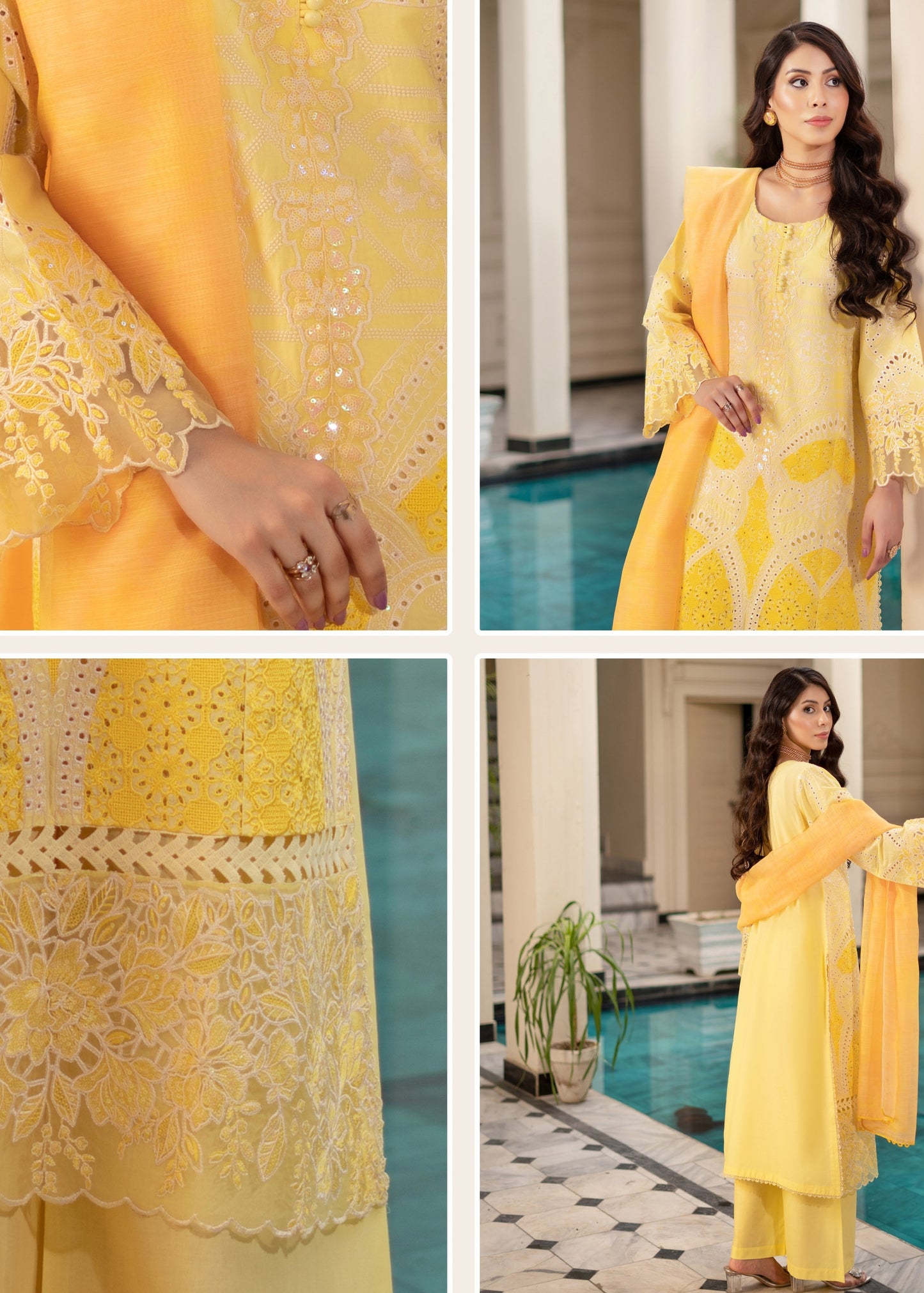 Munira 7 Contemporary Cotton MSL 07 Indian Yellow