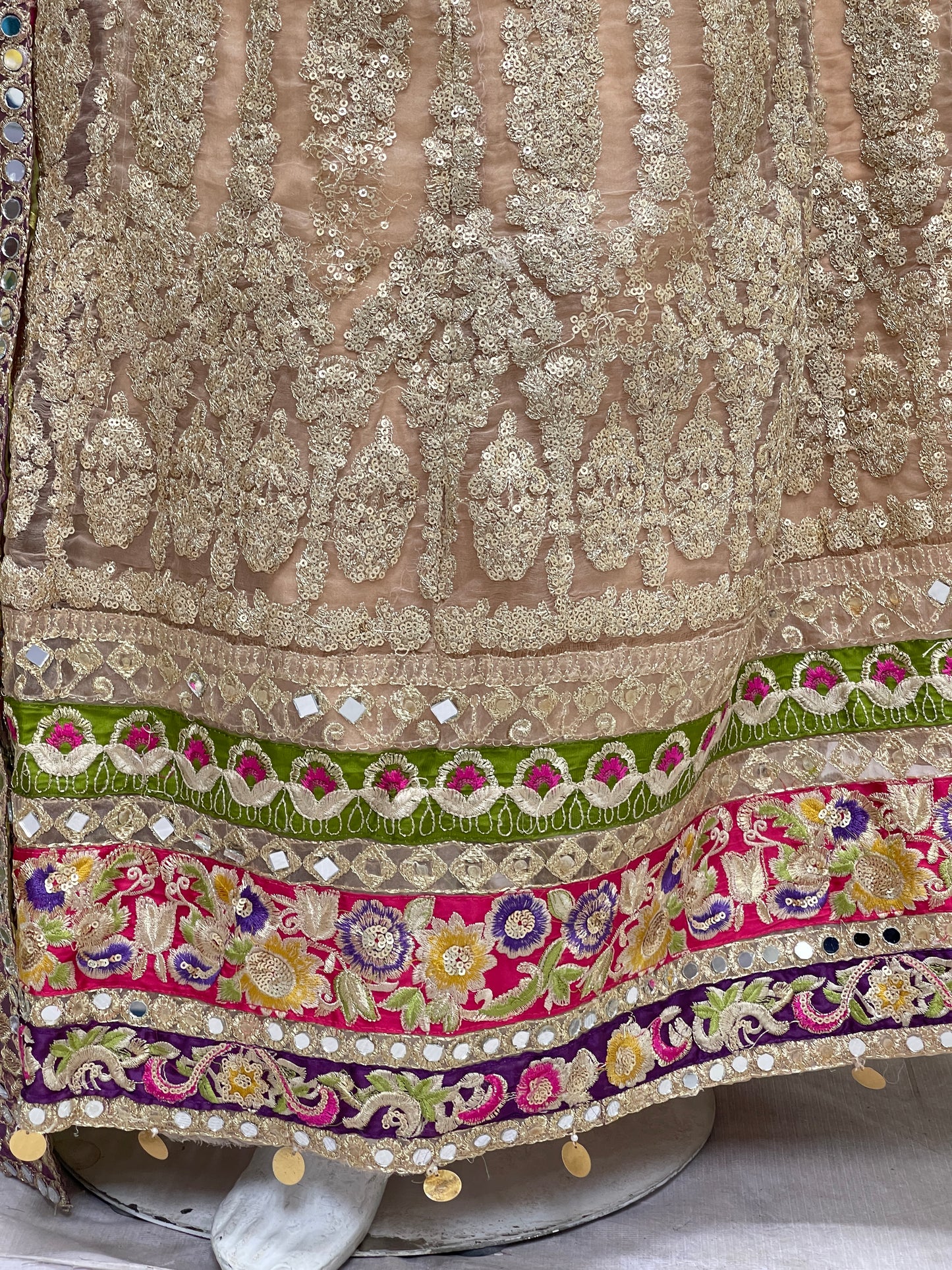 327 LEHNGA C-FANCY Peach by SH