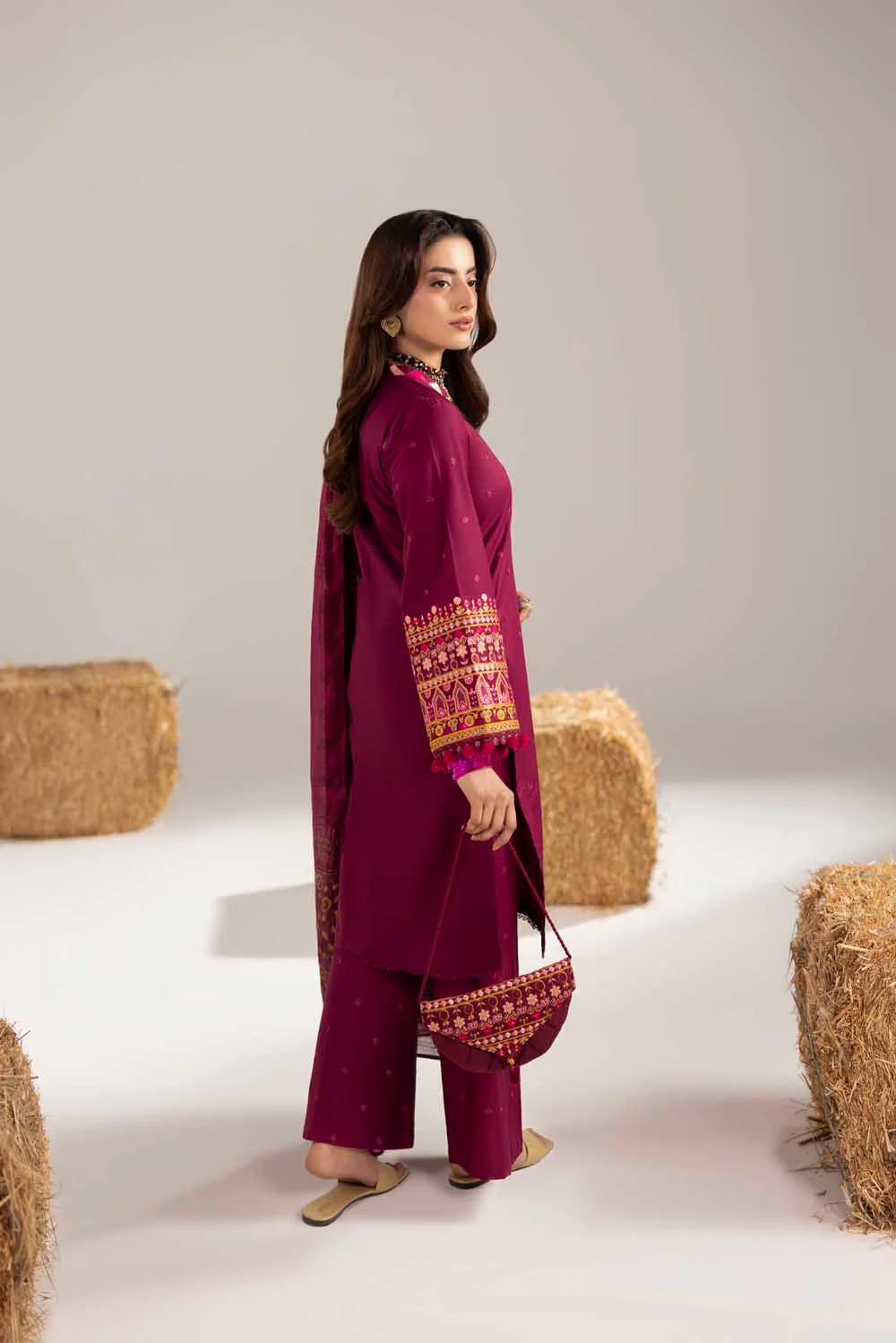 Phulkari ZR 2611 Mahroon