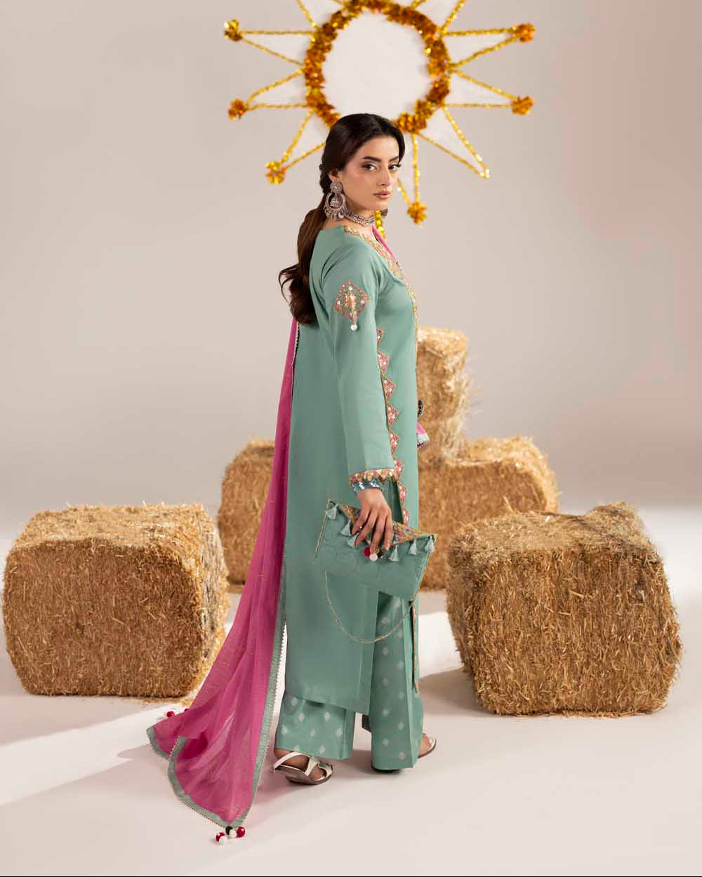 Phulkari ZR 2615 Aqua