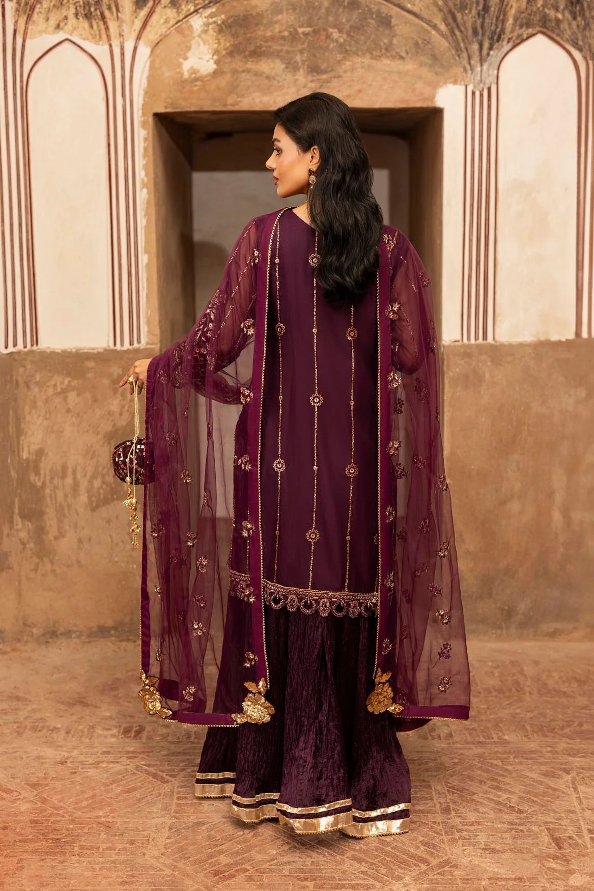 Noor Mahal ZR 2550 Plum