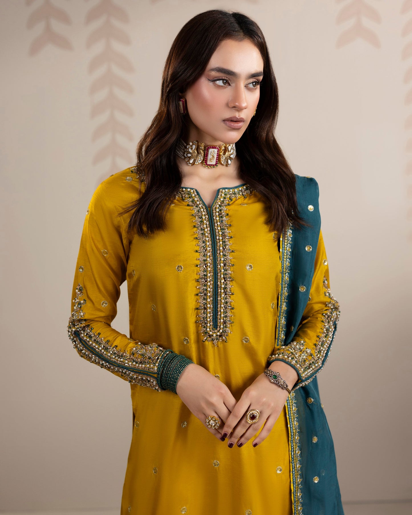 Sapphire ZQ 2587 Mustard Teal