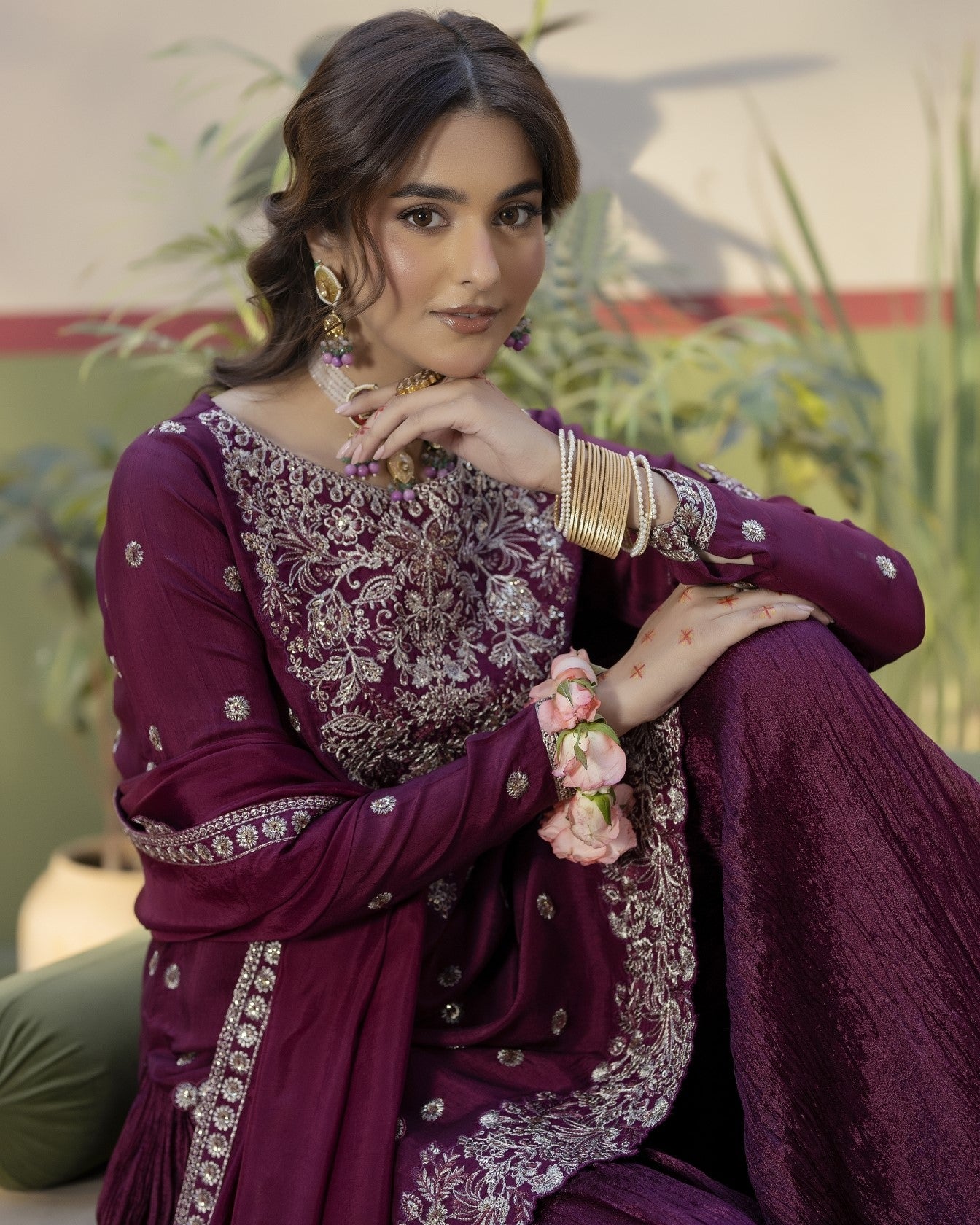 Mushq ZQ 25104 Wine Purple