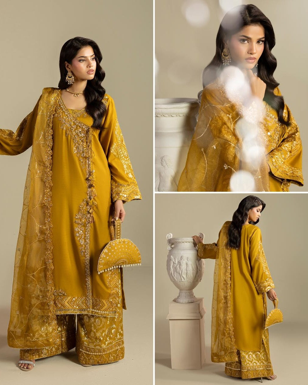 Zardozi Edit 4 ZR 2651 Mustard