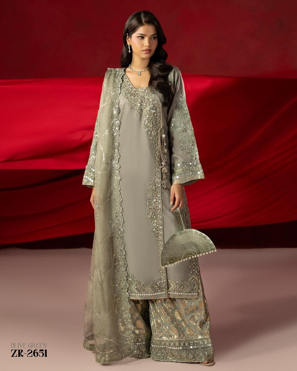 Zardozi Edit 4 ZR 2651 Olive