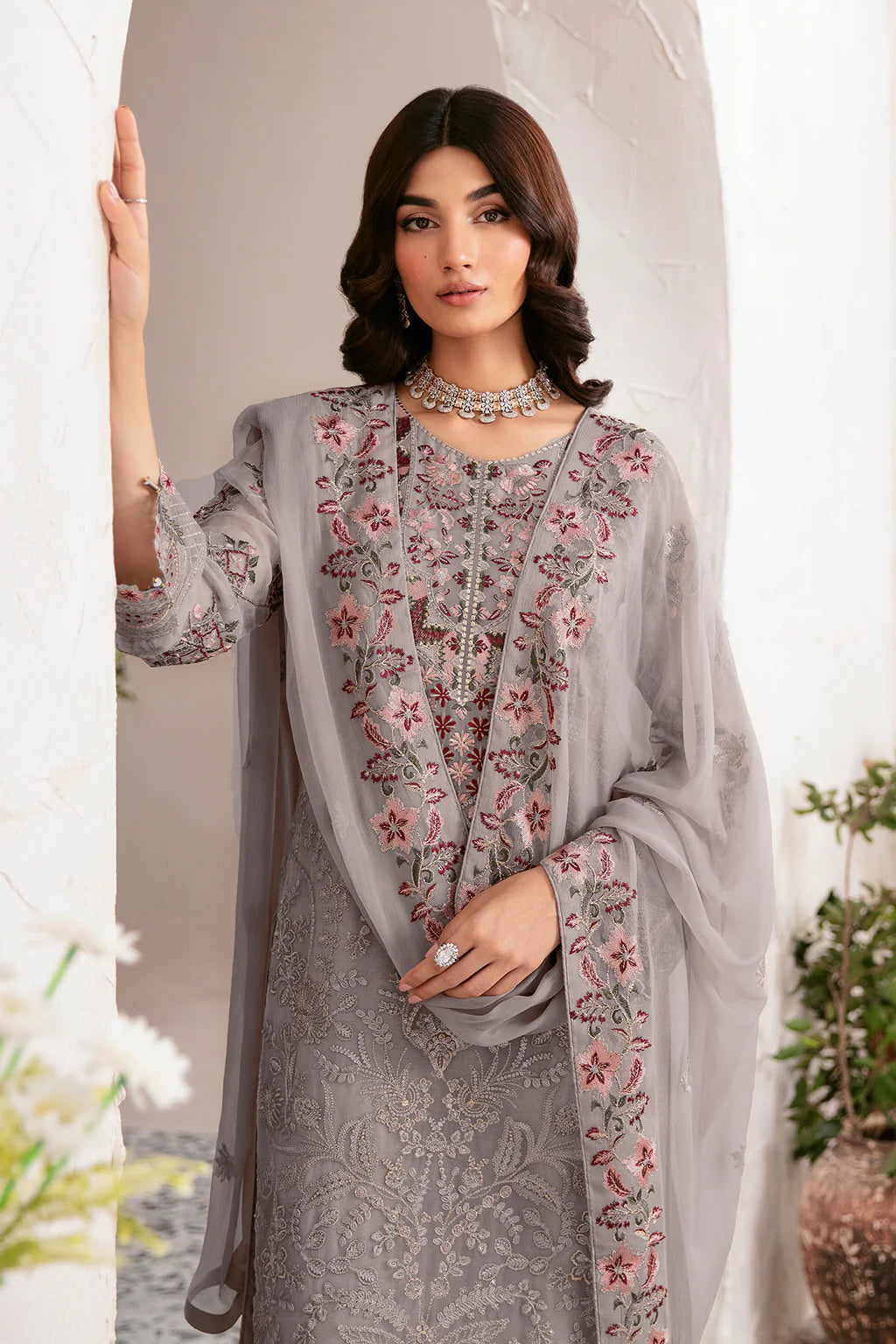 Rangoon Chiffon Vol-12 D-1210 Grey