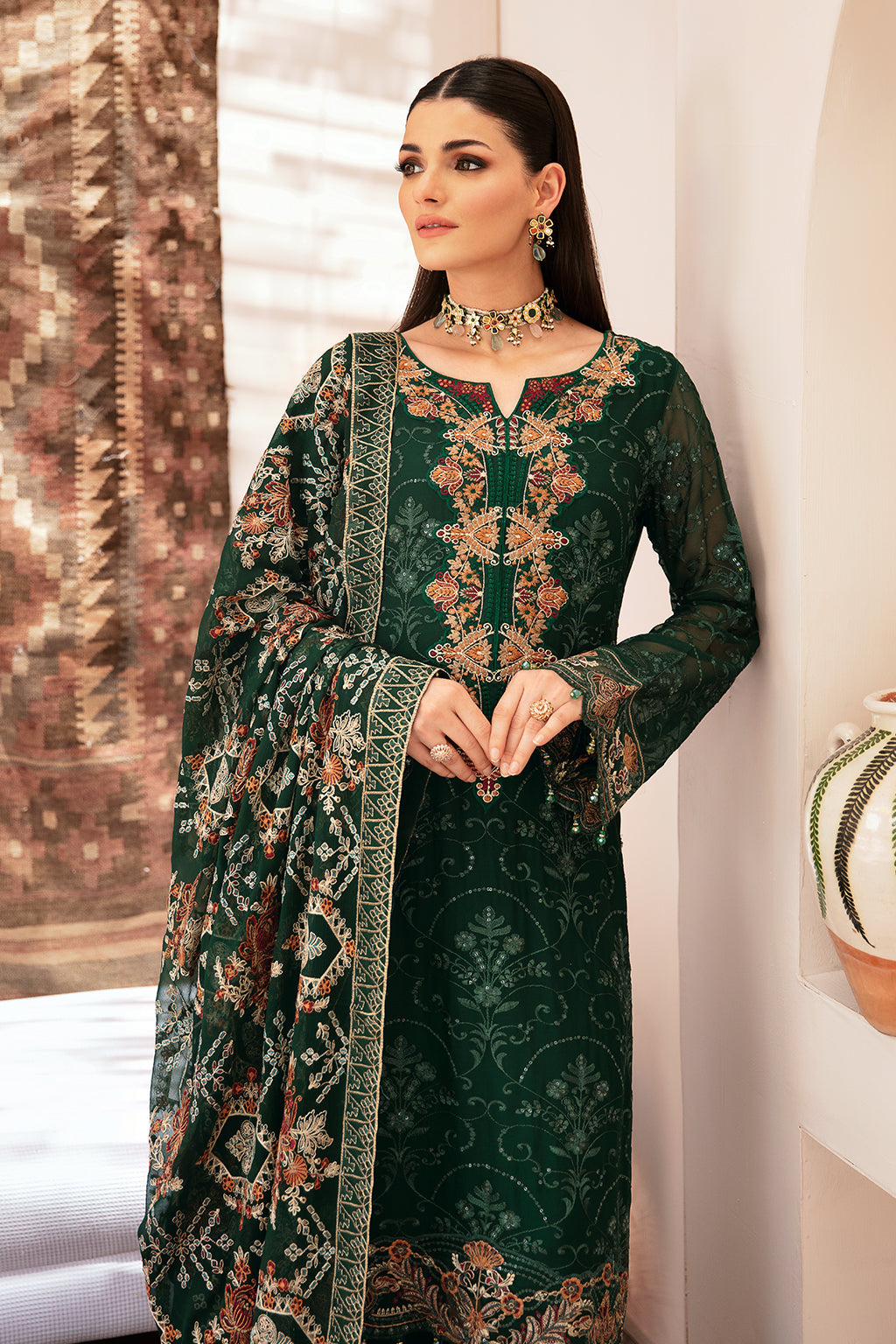 Kashish Chiffon Vol-2 K-207 Green