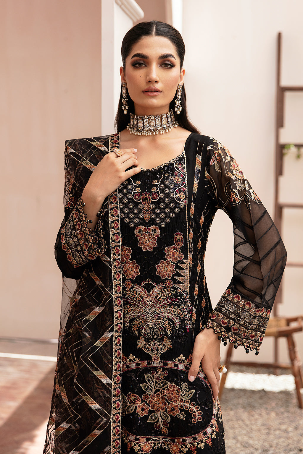 Kashish Chiffon Vol-2 K-205 Black