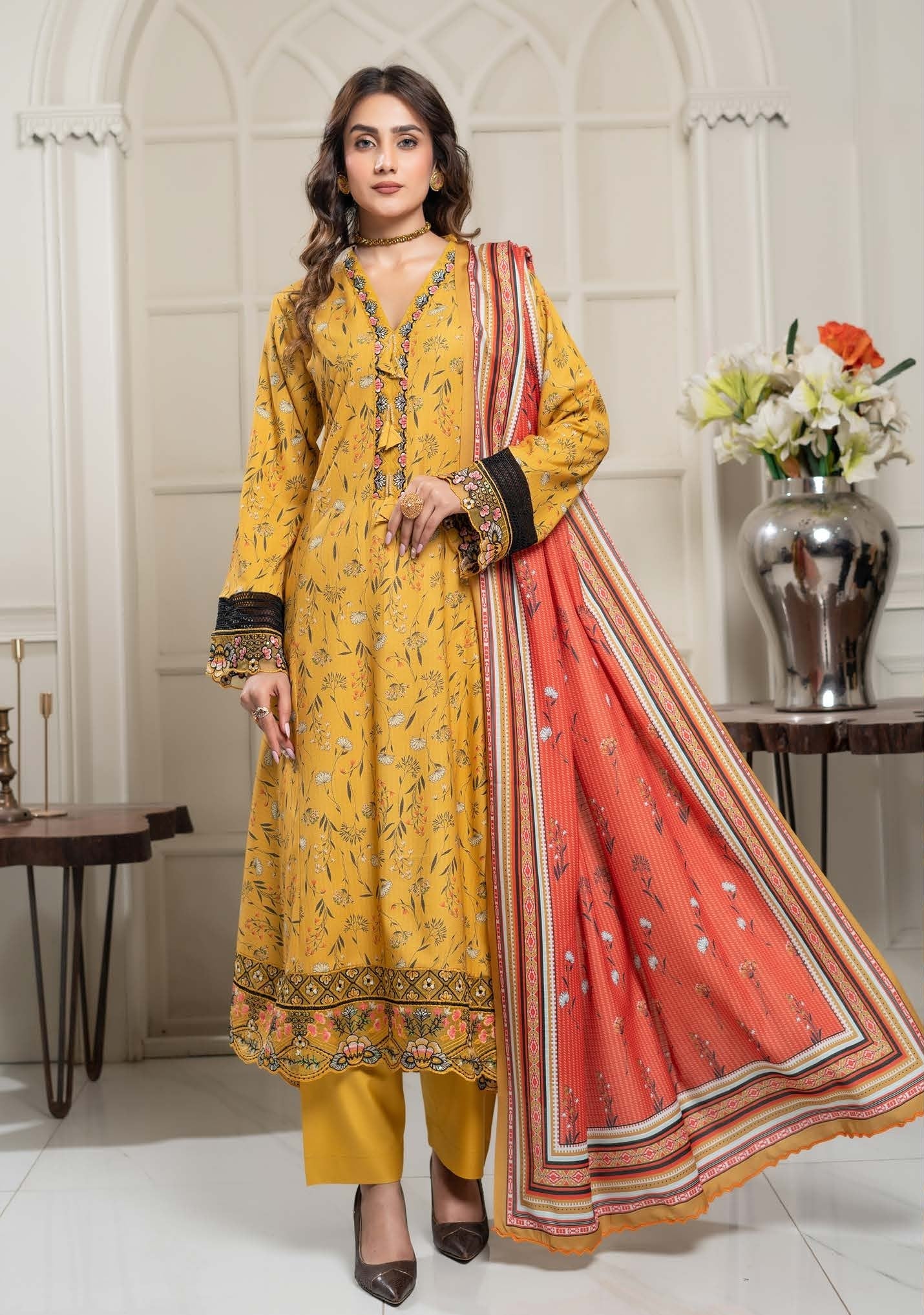 Munira Ghazal Dhanak MSL 01 Mustard