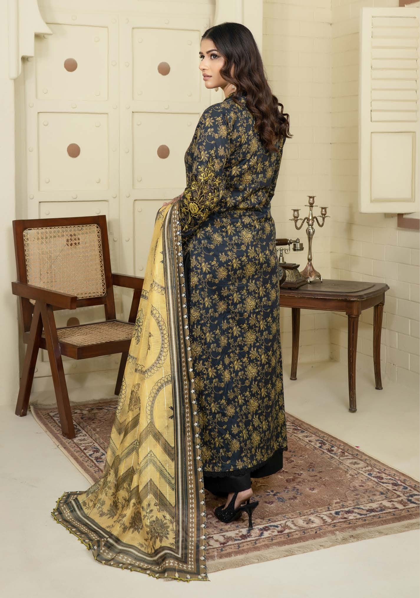 Munira Fitoor Lawn MSL 05 Yellow