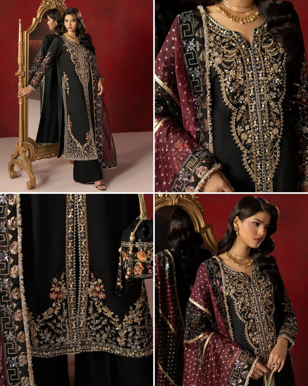 Zardozi Edit 4 ZR 2652 Black