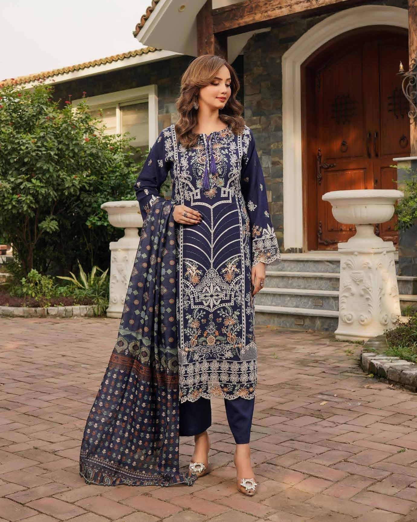 Munira Riwayat Dhanak MSL 02 Navy Blue