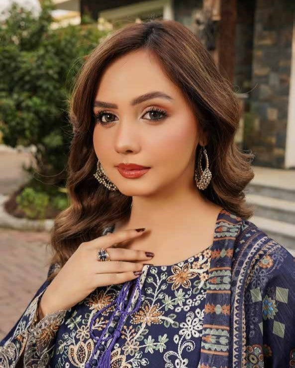 Munira Riwayat Dhanak MSL 02 Navy Blue