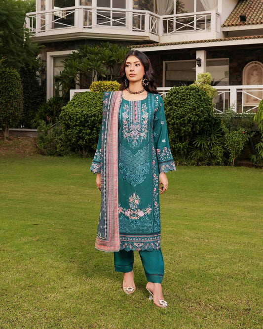 Munira Riwayat Dhanak MSL 06 Teal Green