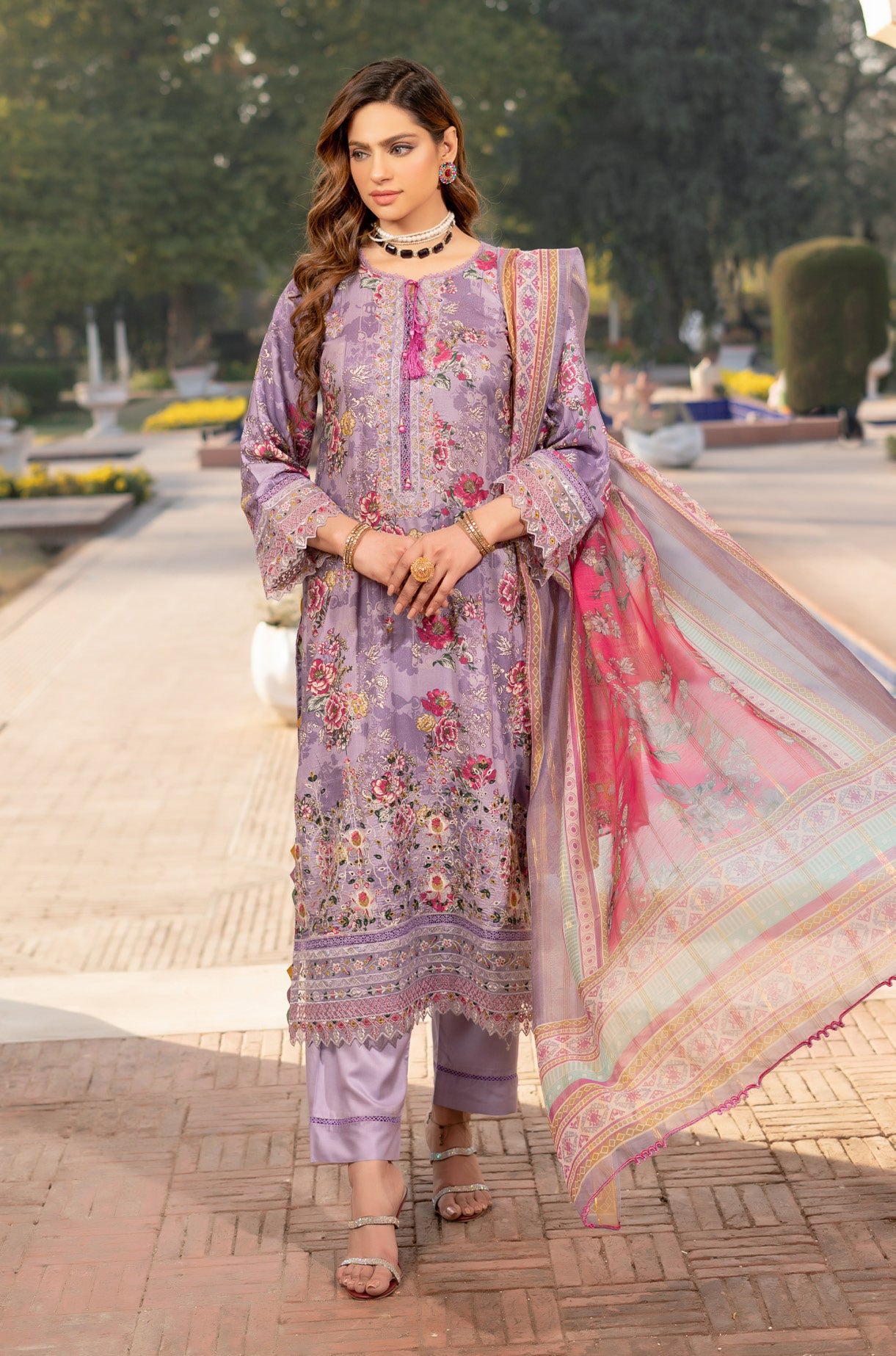 Munira Jhalak Lawn MSL 04 Lavender