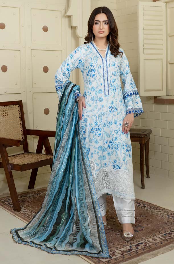 Munira Fitoor Lawn MSL 06 White